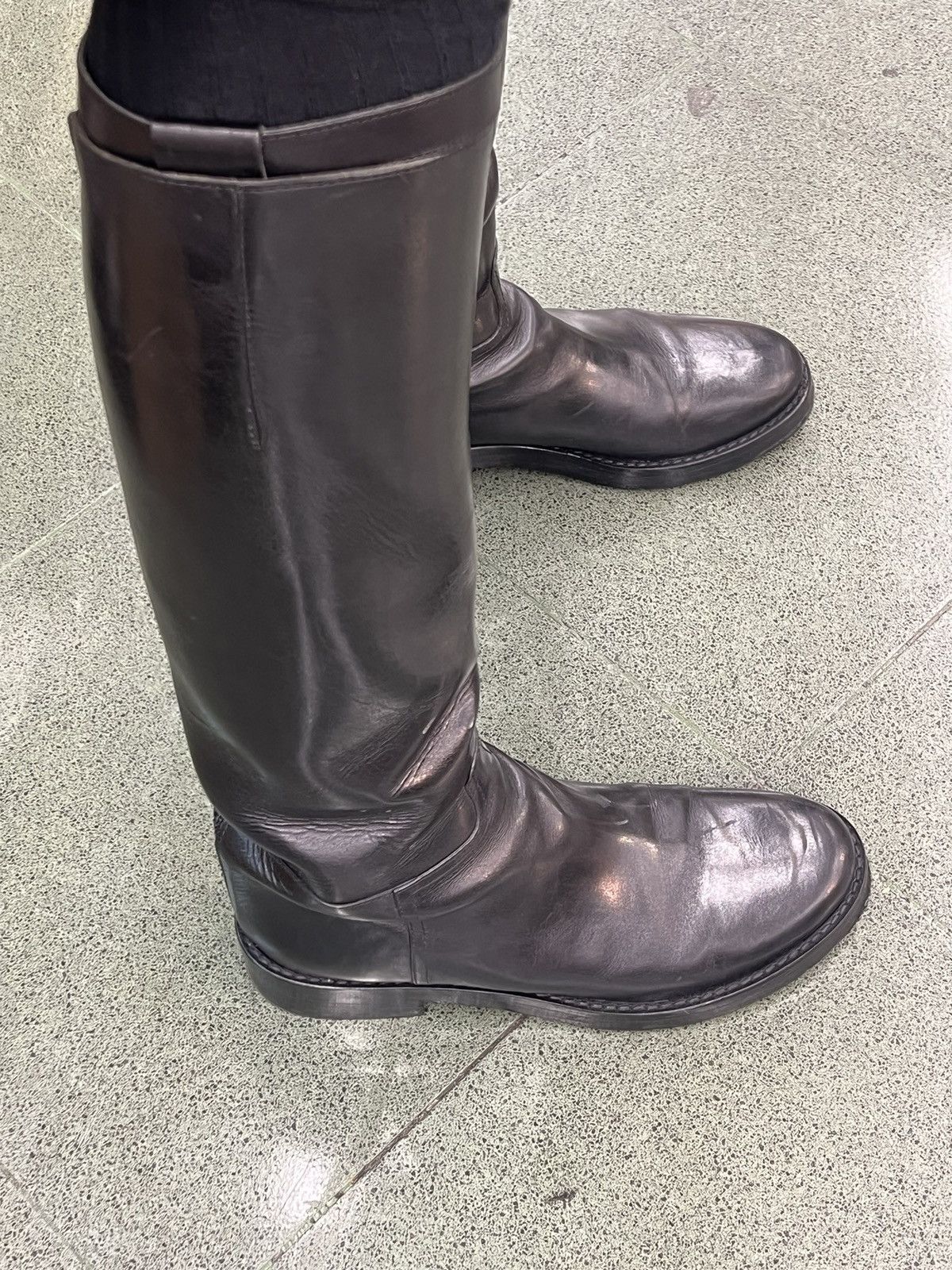 Ann Demeulemeester Ann Demeulemeester Black Stan Riding Boots Size US 10.5 / EU 43-44 - 1 Thumbnail