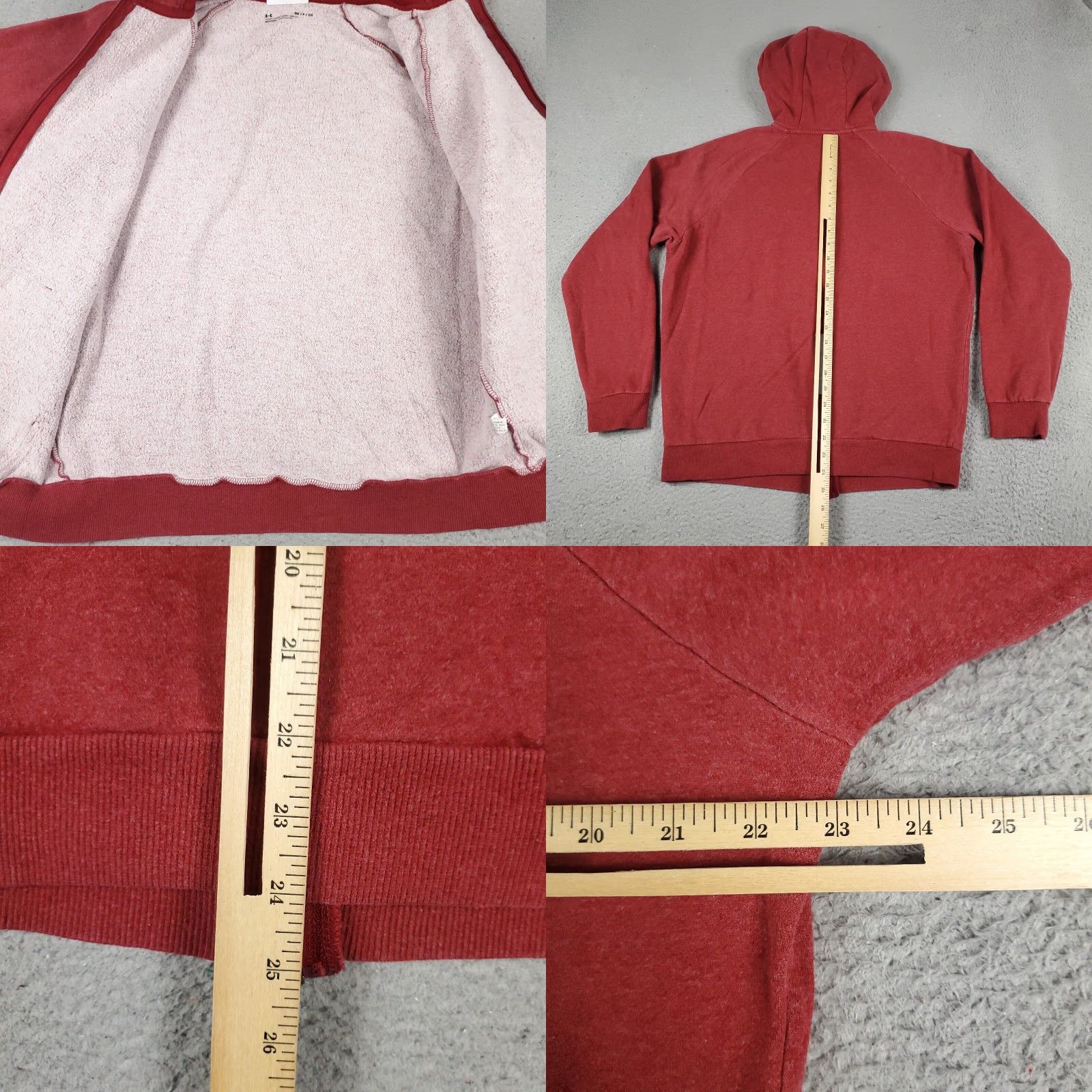 Under Armour VINTAGE Under Armour Hoodie Mens Small Full Zip Pullover Sweater Athletic Red Mens Size US S / EU 44-46 / 1 - 8 Thumbnail