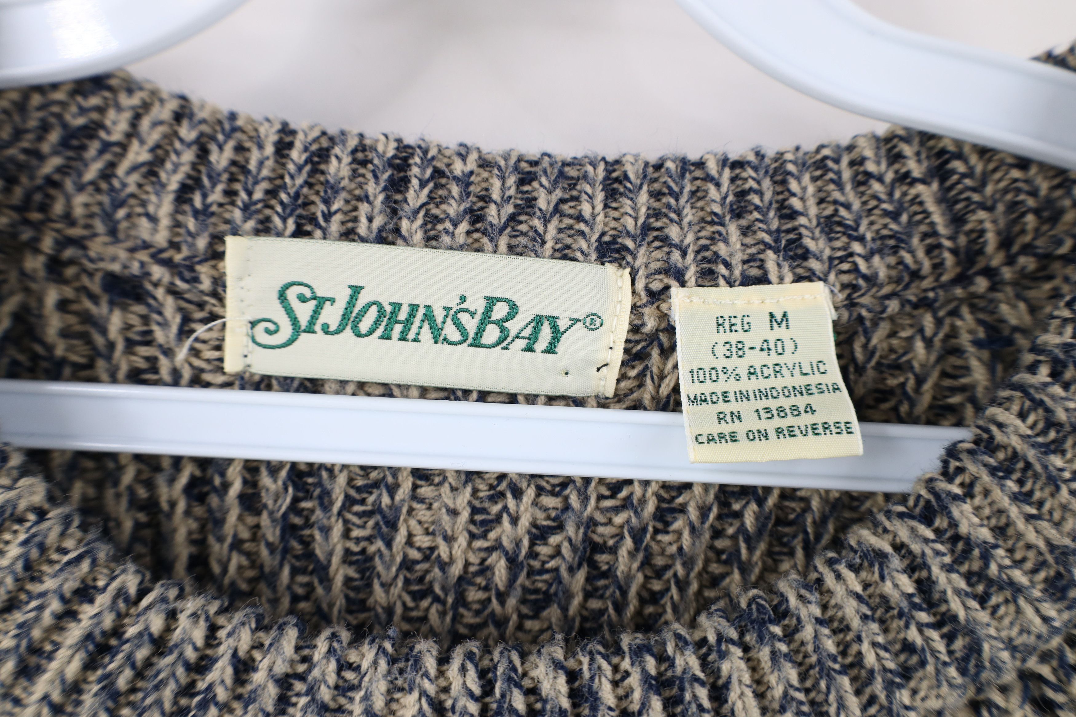 Vintage Vintage 90s Streetwear Chunky Ribbed Knit Crewneck Sweater Size M / US 6-8 / IT 42-44 - 4 Thumbnail