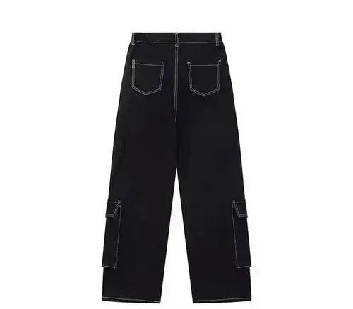 Other Black Cargo Carpenter Denim Jeans Size US 32 / EU 48 - 2 Thumbnail