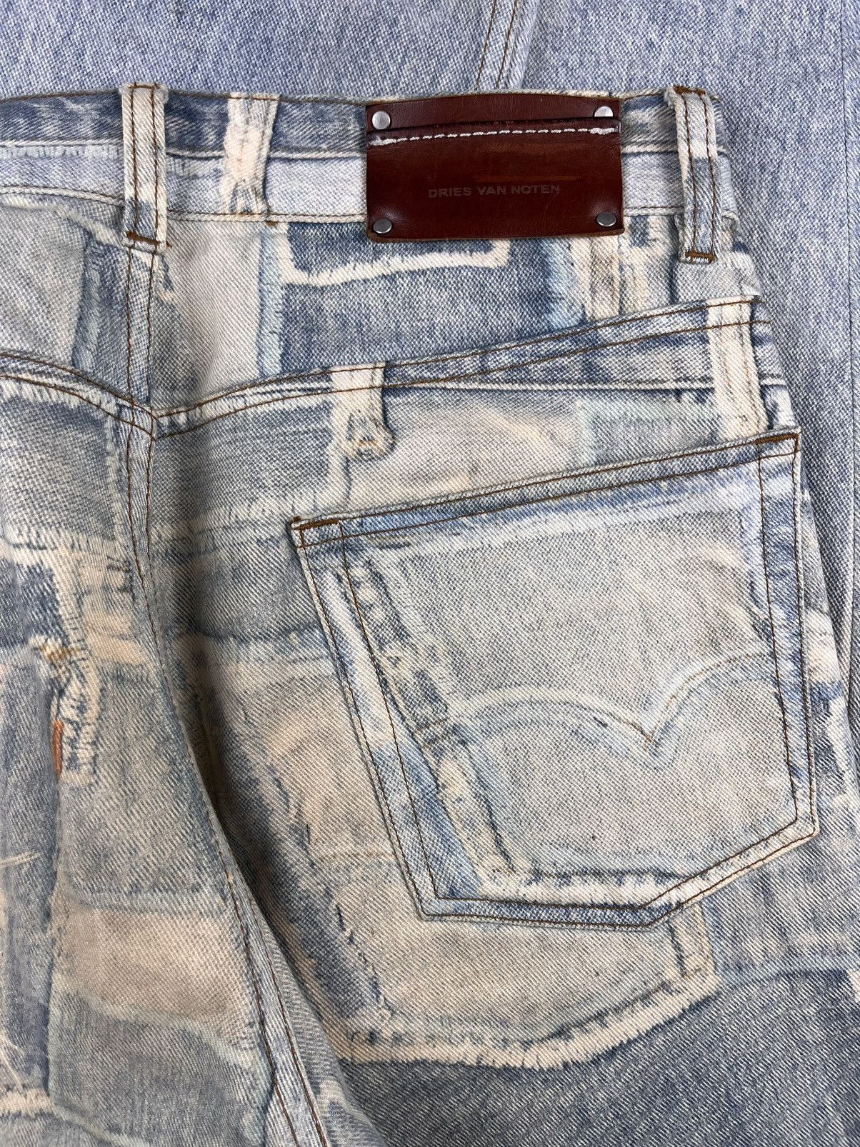 Dries Van Noten SS17 Dries Van Noten Trompe L'oeil Patchwork Denim Jeans Size US 30 / EU 46 - 5 Thumbnail