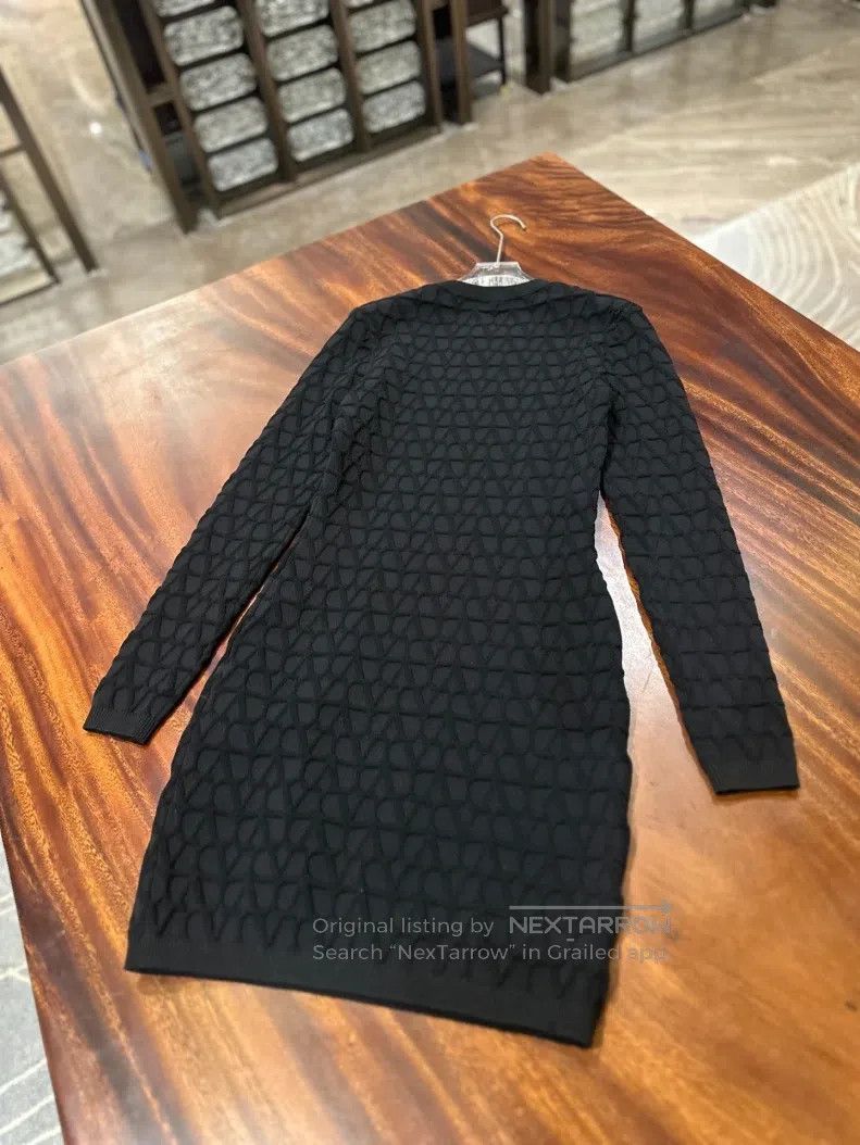 Valentino Valentino Black three-dimensional logo knitted skirt Size L / US 10 / IT 46 - 5 Thumbnail