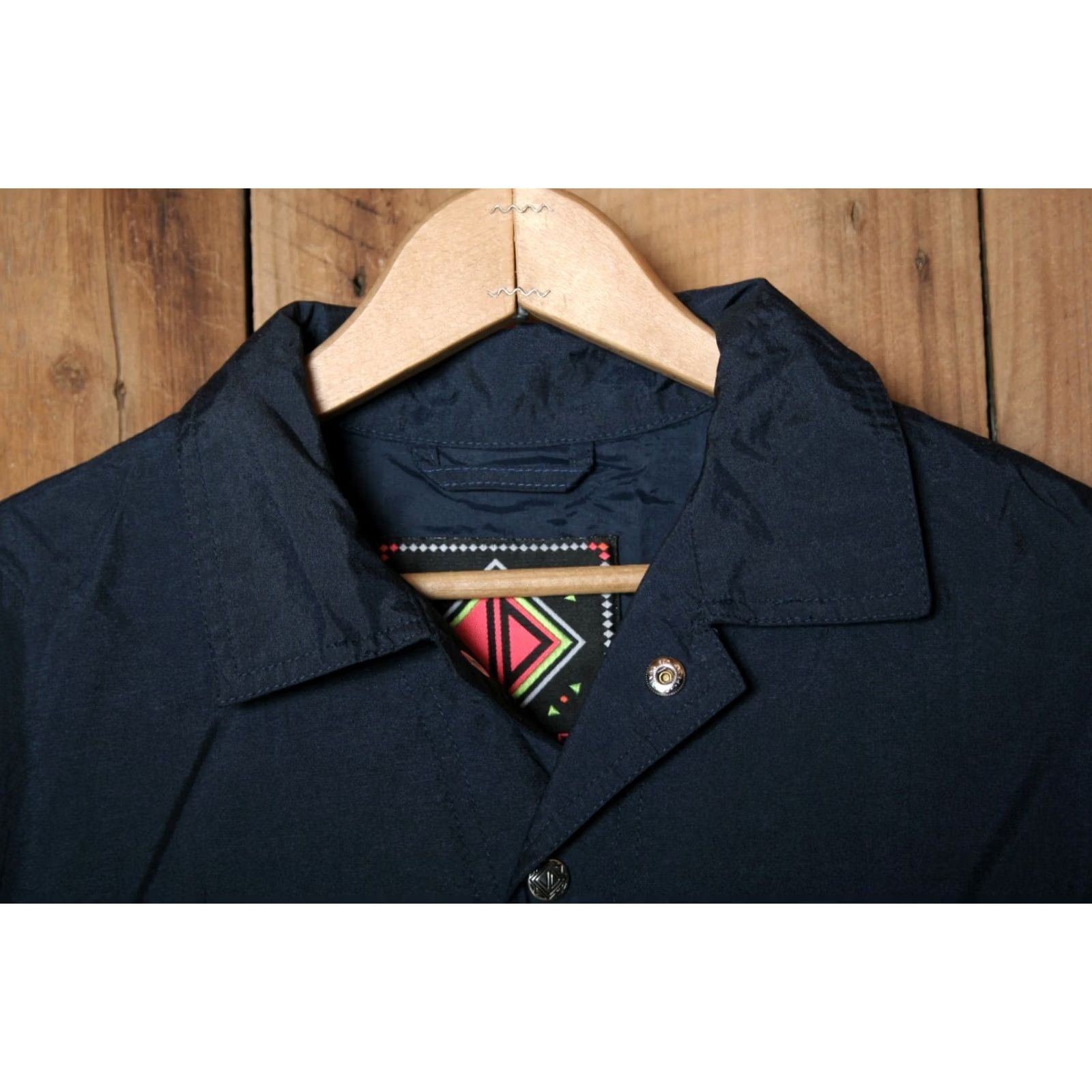 Vintage VINTAGE JD SUN VALLEY Navy Blue Snap Button Pullover Windbreaker Jacket Sz. 40 Mens Size US L / EU 52-54 / 3 - 2 Thumbnail