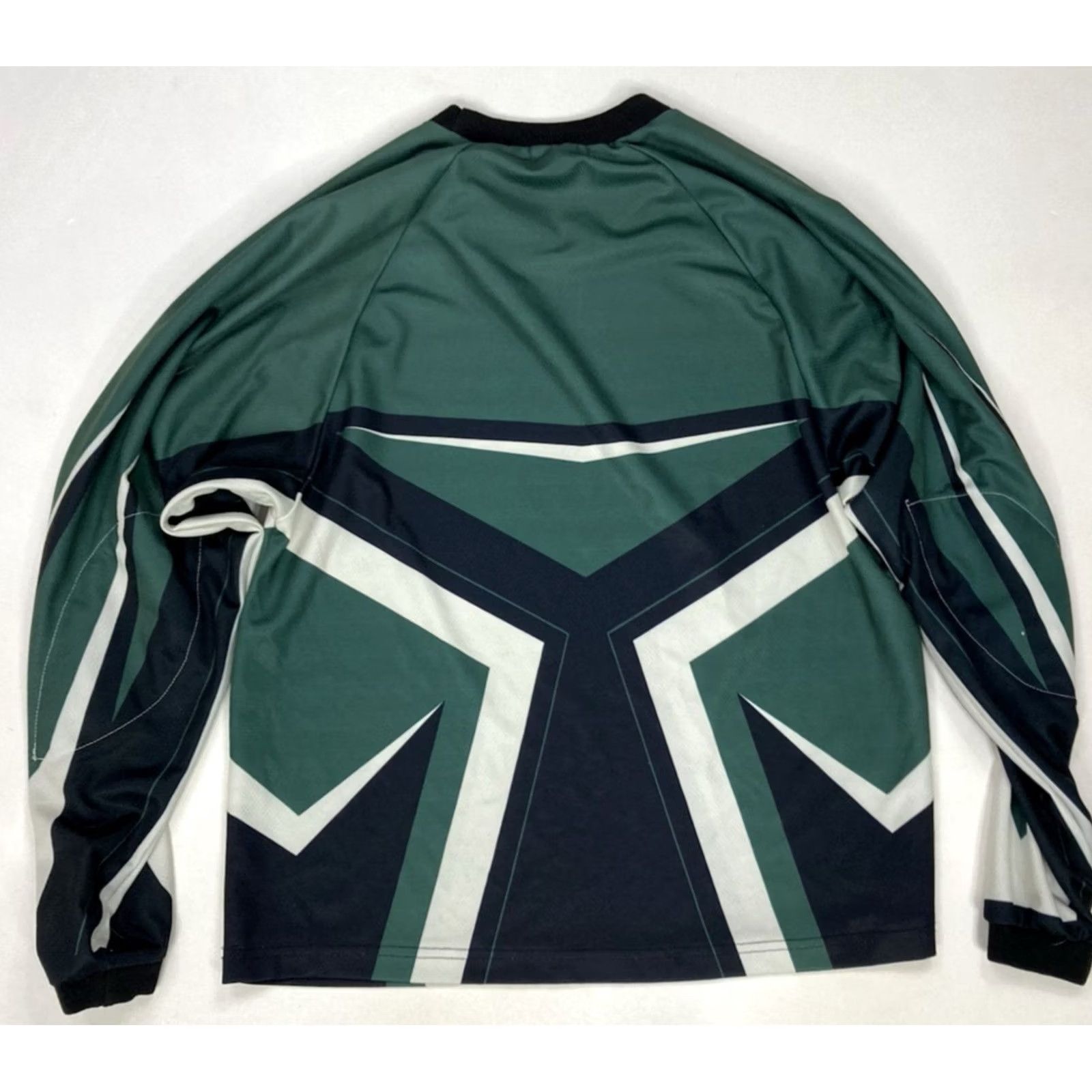 MNML MNML Moto Racing Jersey T-Shirt Men XS Green Long Sleeve} Size US XS / EU 42 / 0 - 3 Thumbnail