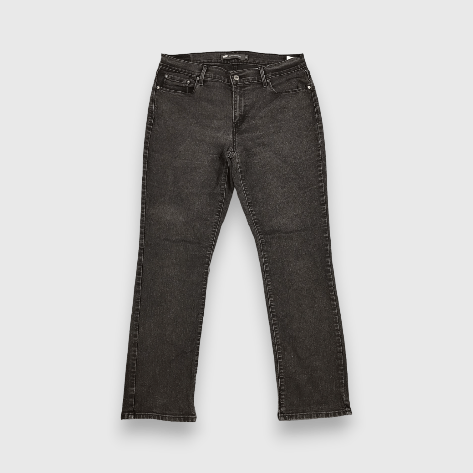 Levi's Faded Black Levis 505 Jeans Vintage Straight Denim-J1101 Size US 33 - 1 Thumbnail