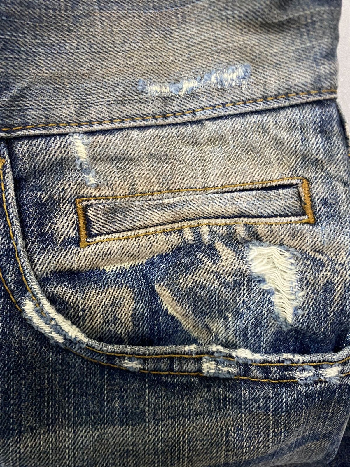 Dolce & Gabbana DOLCE & GABBANA DISTRESS DENIM RIPPED DESIGN Size US 32 / EU 48 - 8 Thumbnail