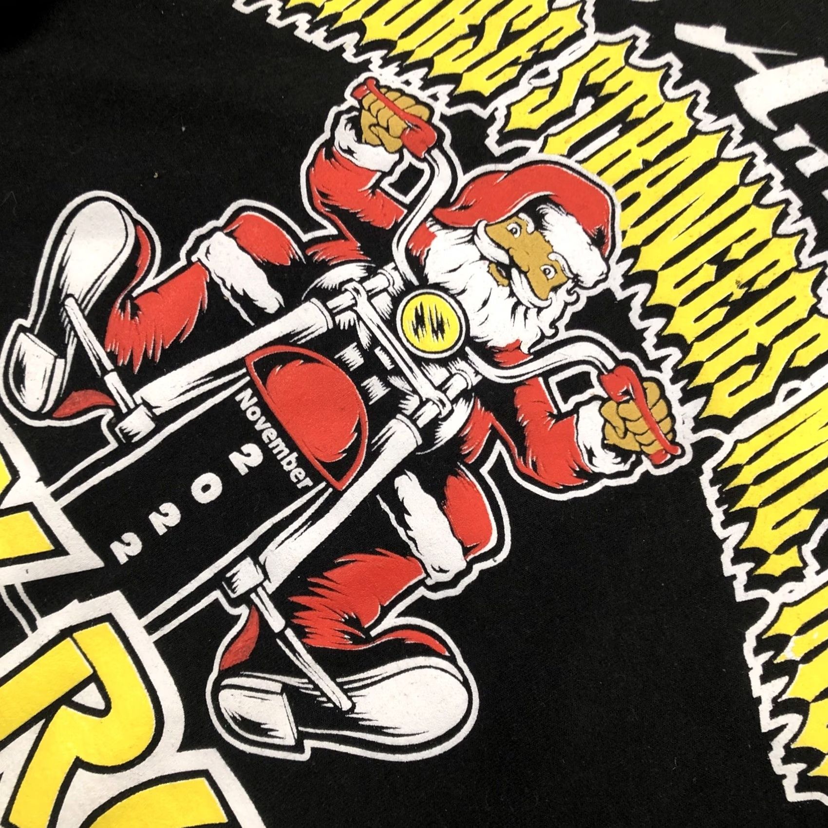 Port & Company VINTAGE Santa Claus Motorcycle T-Shirt Steelhorse Strangers of NC Toy Run 2022 XL Black Men Graphic Tee 2000s Size US XL / EU 56 / 4 - 3 Thumbnail