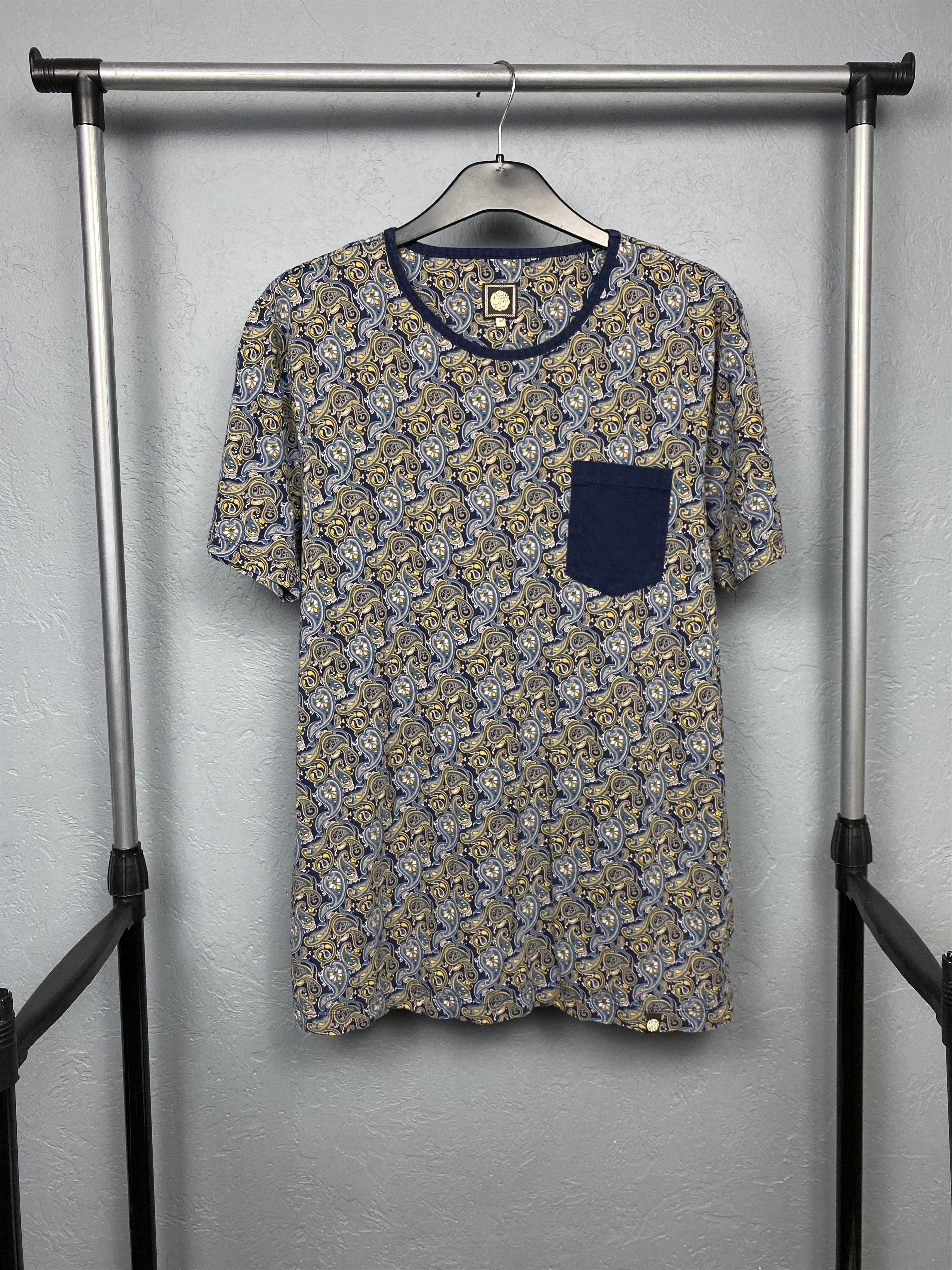 Pretty Green Pretty Green Mens Paisley Patterned T-Shirt Size US M / EU 48-50 / 2 - 1 Thumbnail