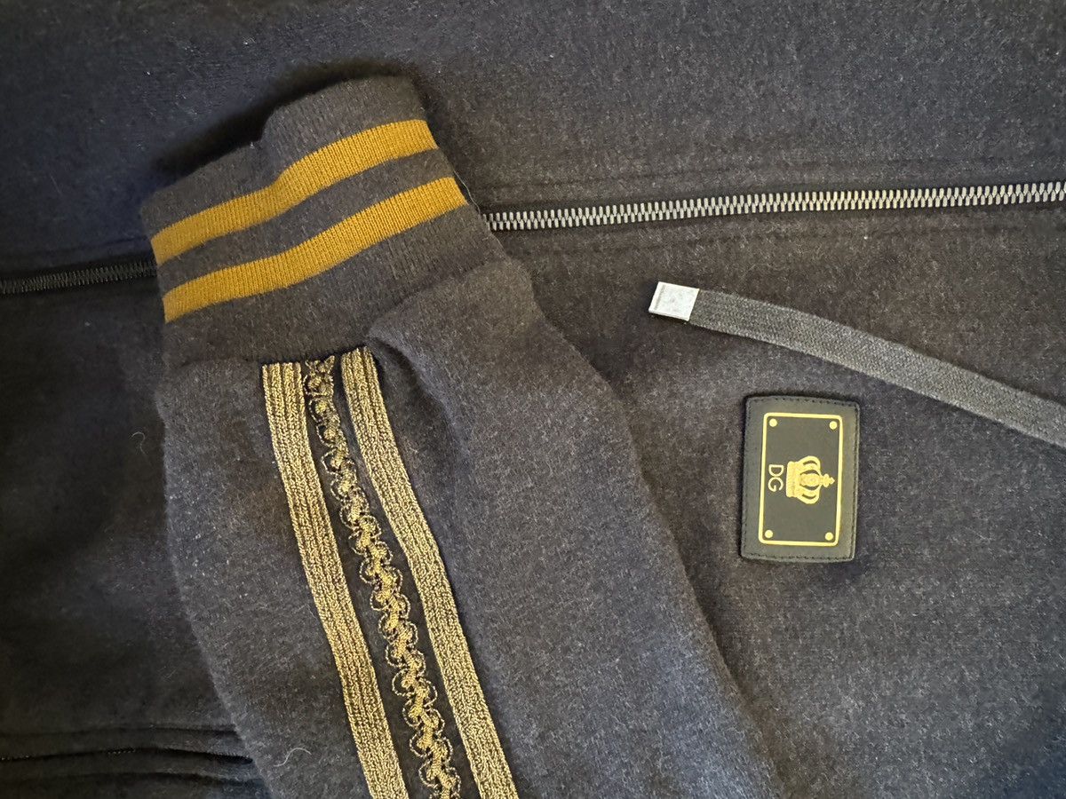 Dolce & Gabbana D&G Zip Up Hoodie (Brown/Gold) Size US L / EU 52-54 / 3 - 2 Thumbnail