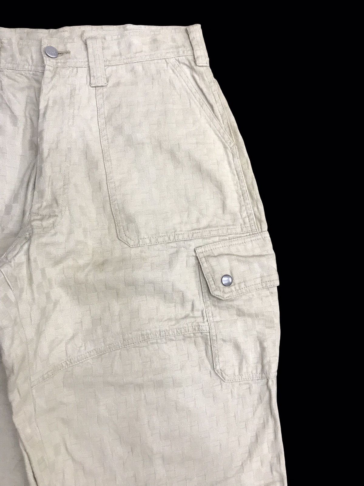 Designer × Japanese Brand Japanese Brand Beautiful Fabric Baggy Cargo Pant Size US 33 - 2 Thumbnail