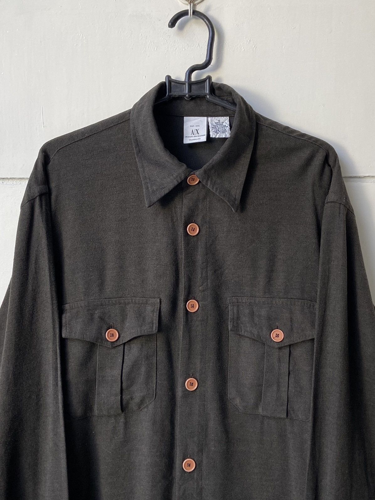 Armani Exchange ARMANI EXCHANGE Brown Shirt Size US S / EU 44-46 / 1 - 11 Thumbnail
