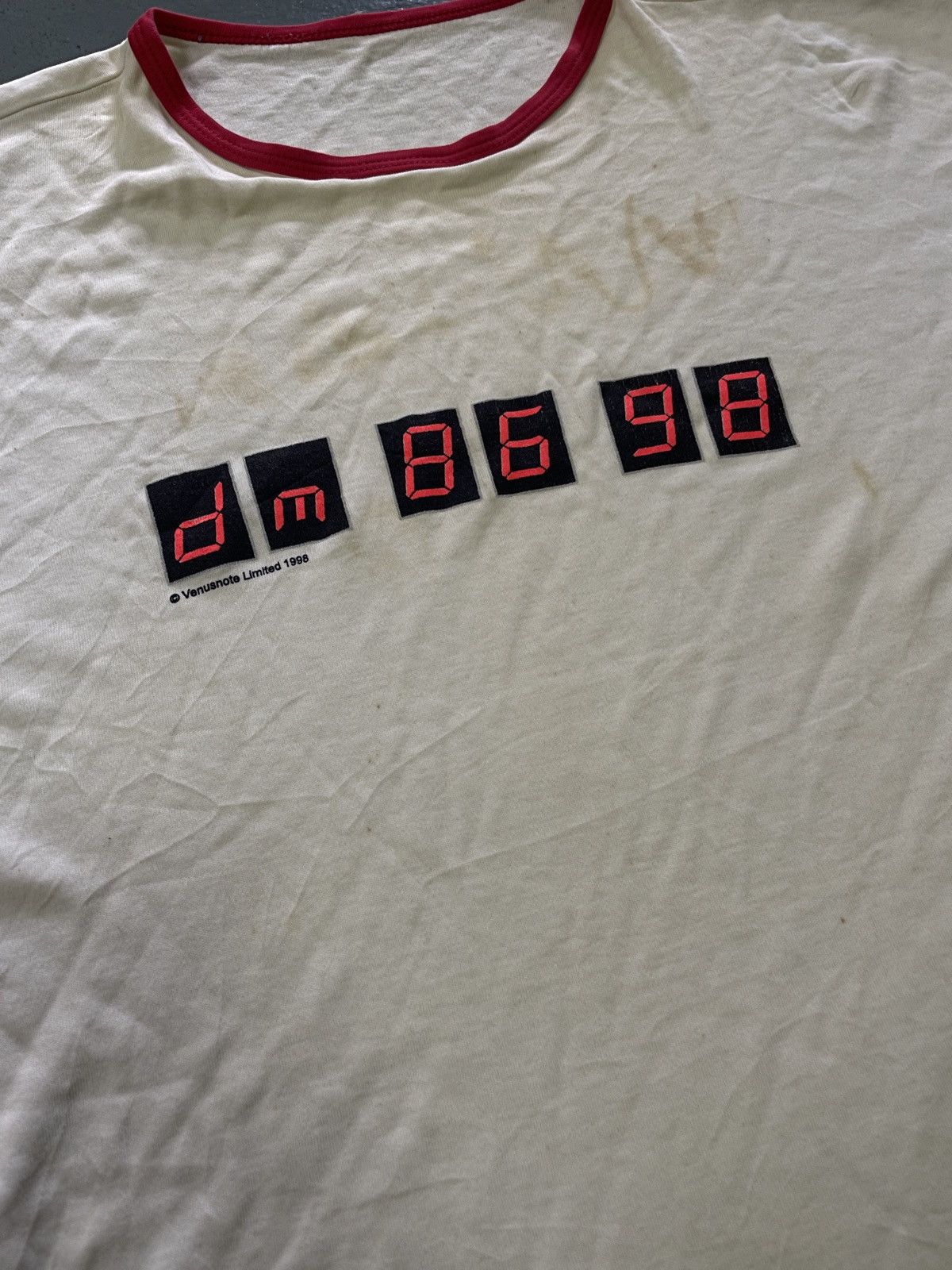 Band Tees × Vintage RARE Vintage 90s “DEPECHE MODE” Europe Ringer Band Tees Size US L / EU 52-54 / 3 - 2 Thumbnail