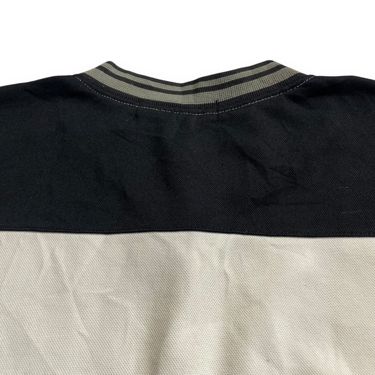 If Six Was Nine 🇯🇵☠️ ARMOR WORDING CROSS 2 TONES KNITTED SWEATSHIRT Size US L / EU 52-54 / 3 - 12 Thumbnail