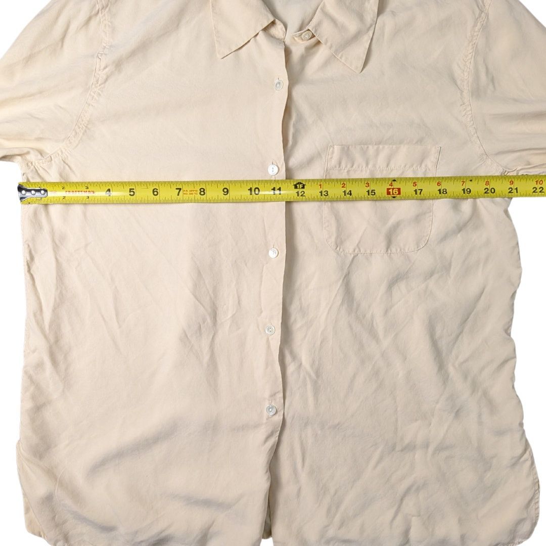 Ann Taylor Vintage Ann Taylor Silk Long-Sleeve Button-Down | Women's 14 Size XL / US 12-14 / IT 48-50 - 5 Thumbnail