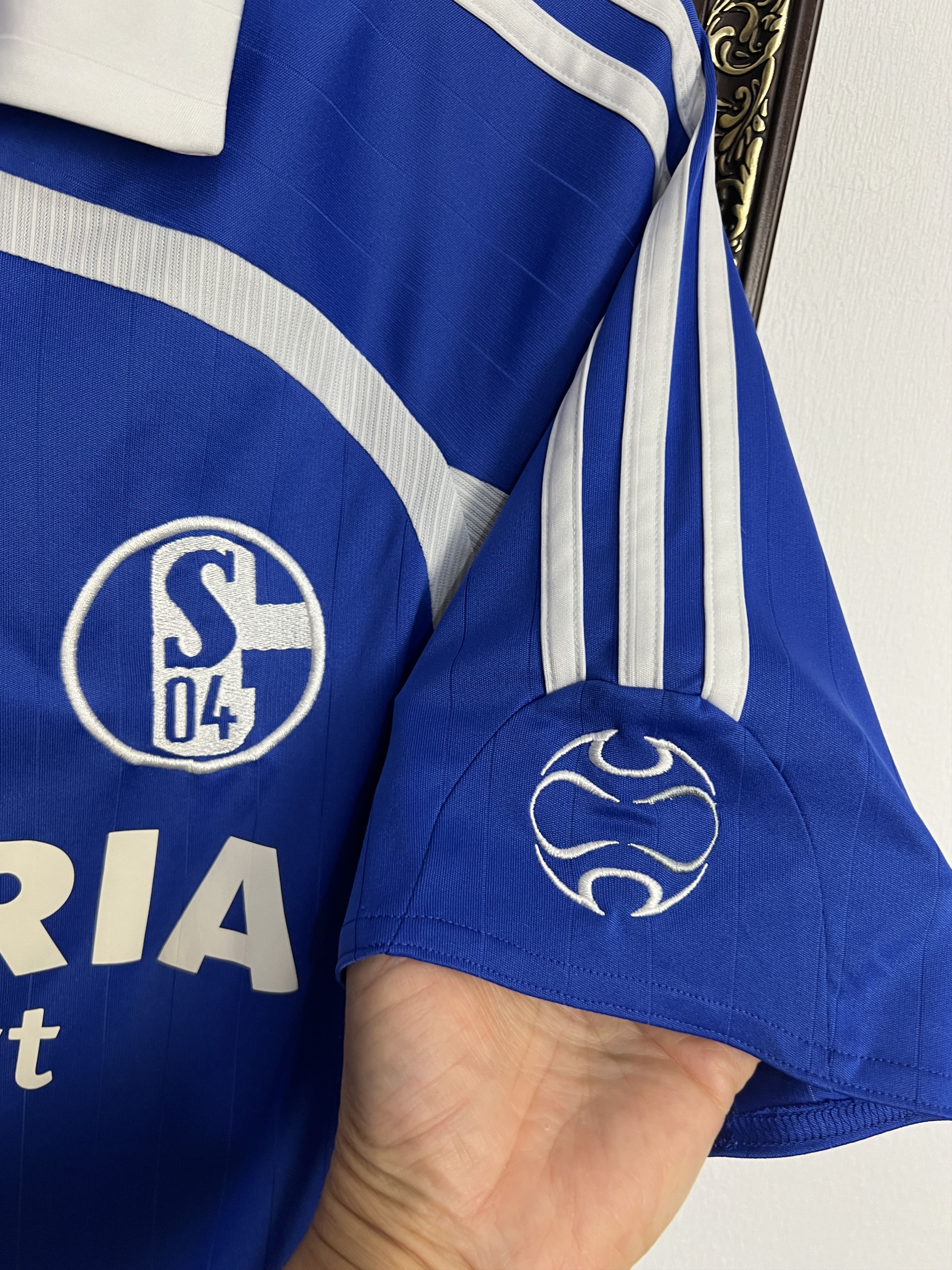 Adidas FC Schalke 04 Home football shirt 2006 Soccer Blue Size US M / EU 48-50 / 2 - 5 Thumbnail