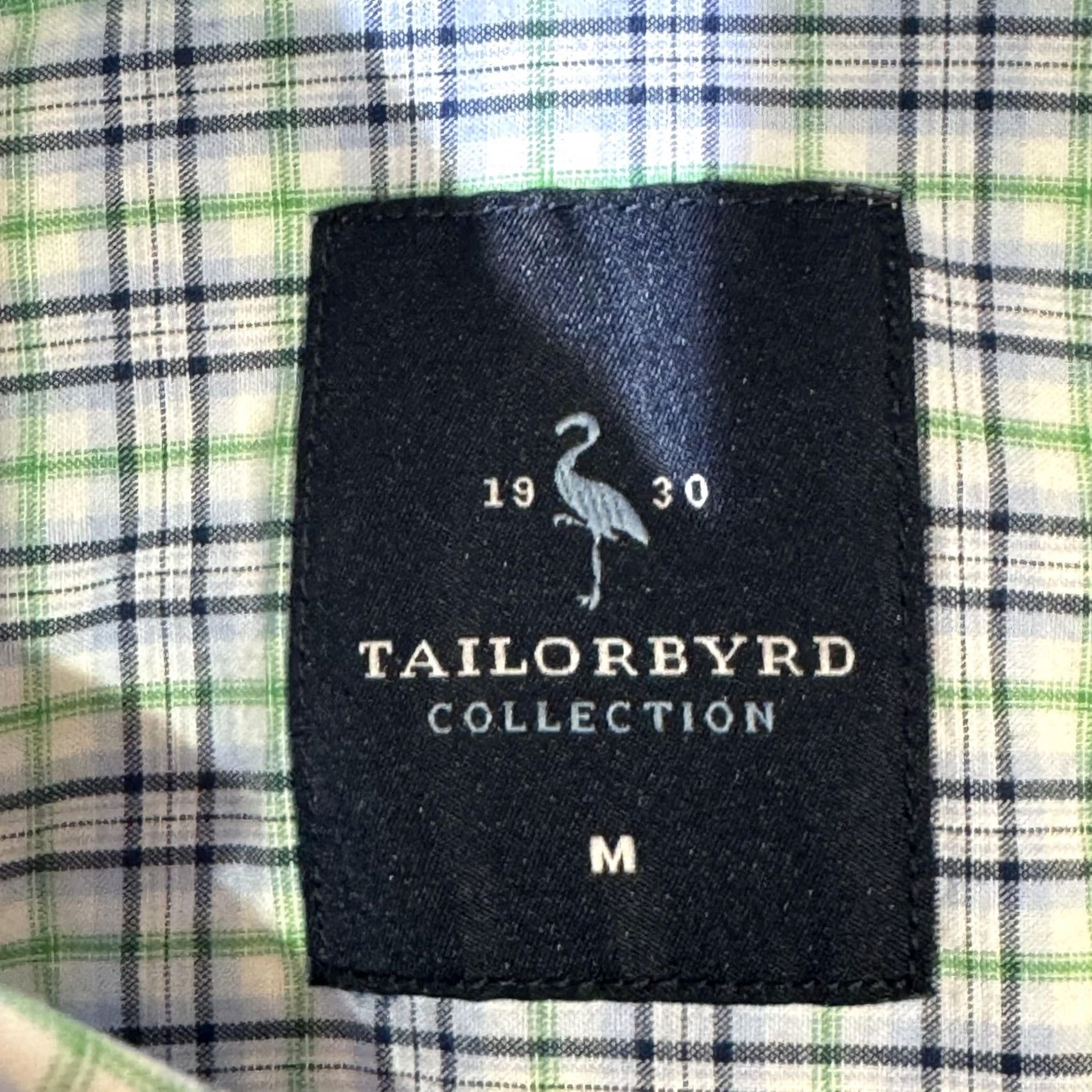 Tailorbyrd TAILORBYRD Collection Shirt Mens Medium Blue Green Plaid Button Down Long Sleeve Size US M / EU 48-50 / 2 - 7 Thumbnail