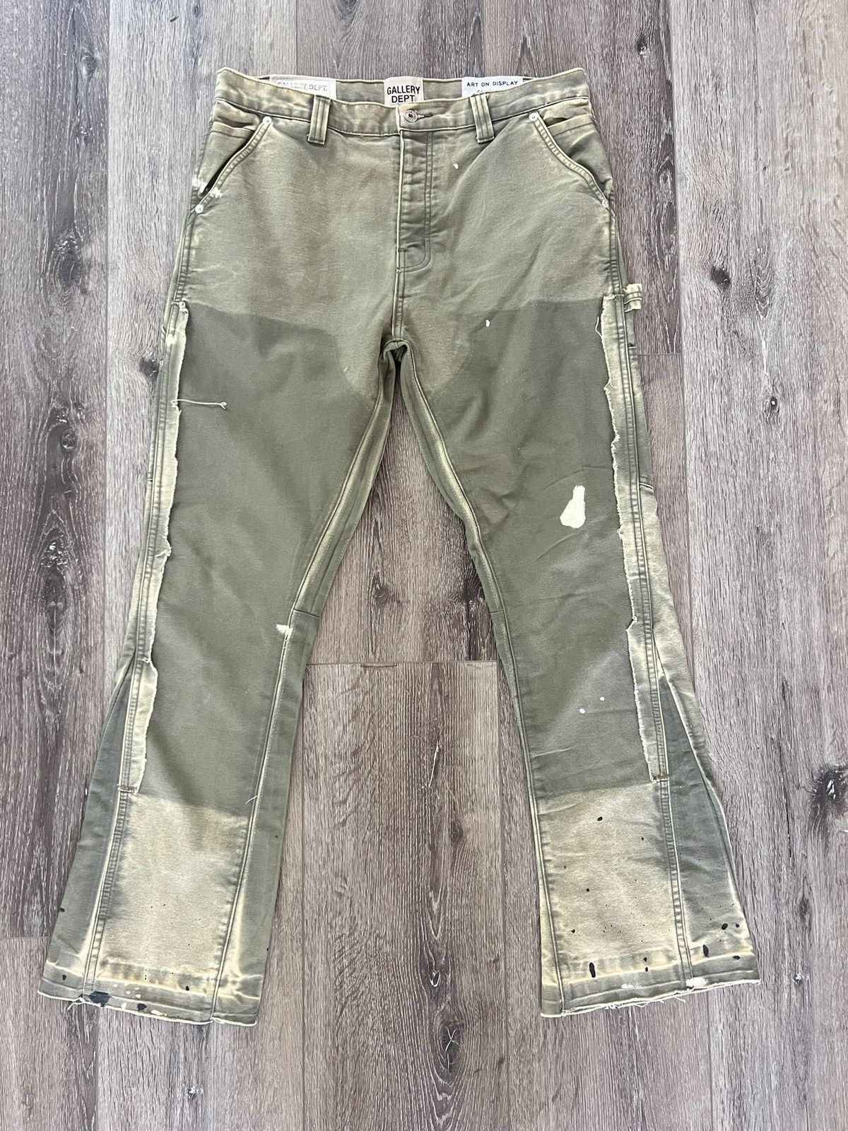 image of Gallery Dept. Carpenter Denim Pants in Green, Men's (Size 32)