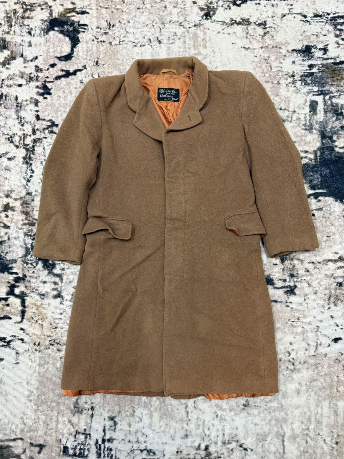 Vintage Cashmere & Wool Long Coat Jacket Size US M / EU 48-50 / 2 - 3 Thumbnail