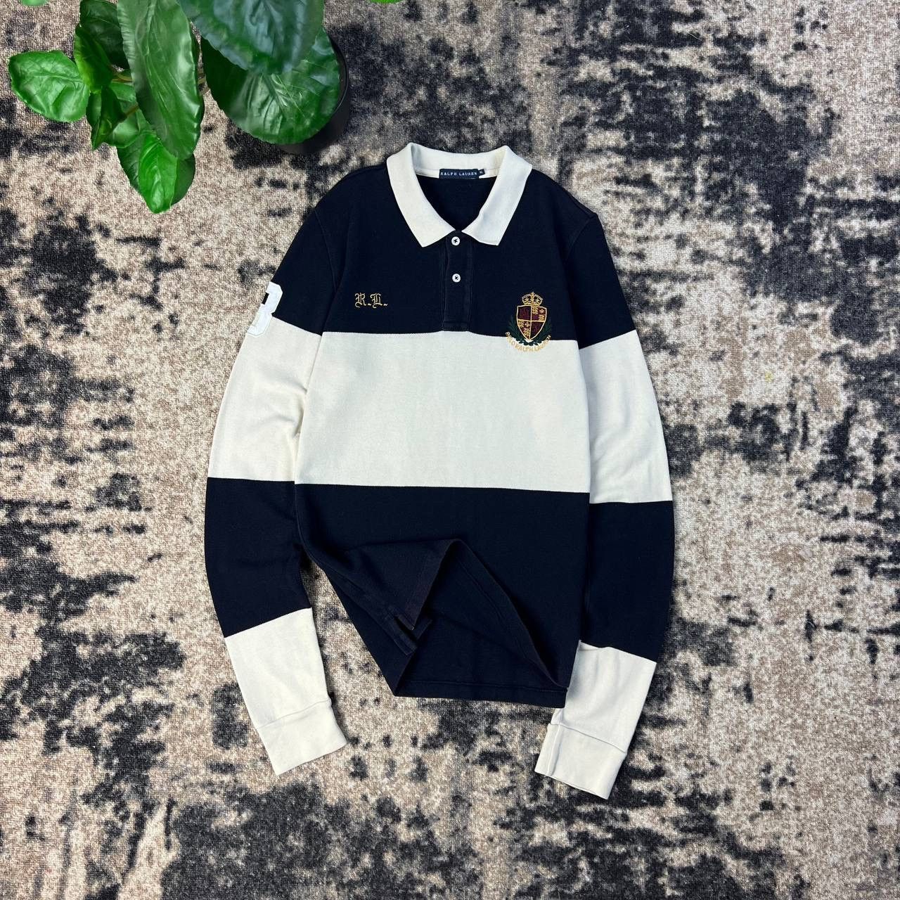 Ralph Lauren Ralph Lauren Vintage Y2K Mini Logo Rugby Long Sleeve Size XL / US 12-14 / IT 48-50 - 1 Thumbnail
