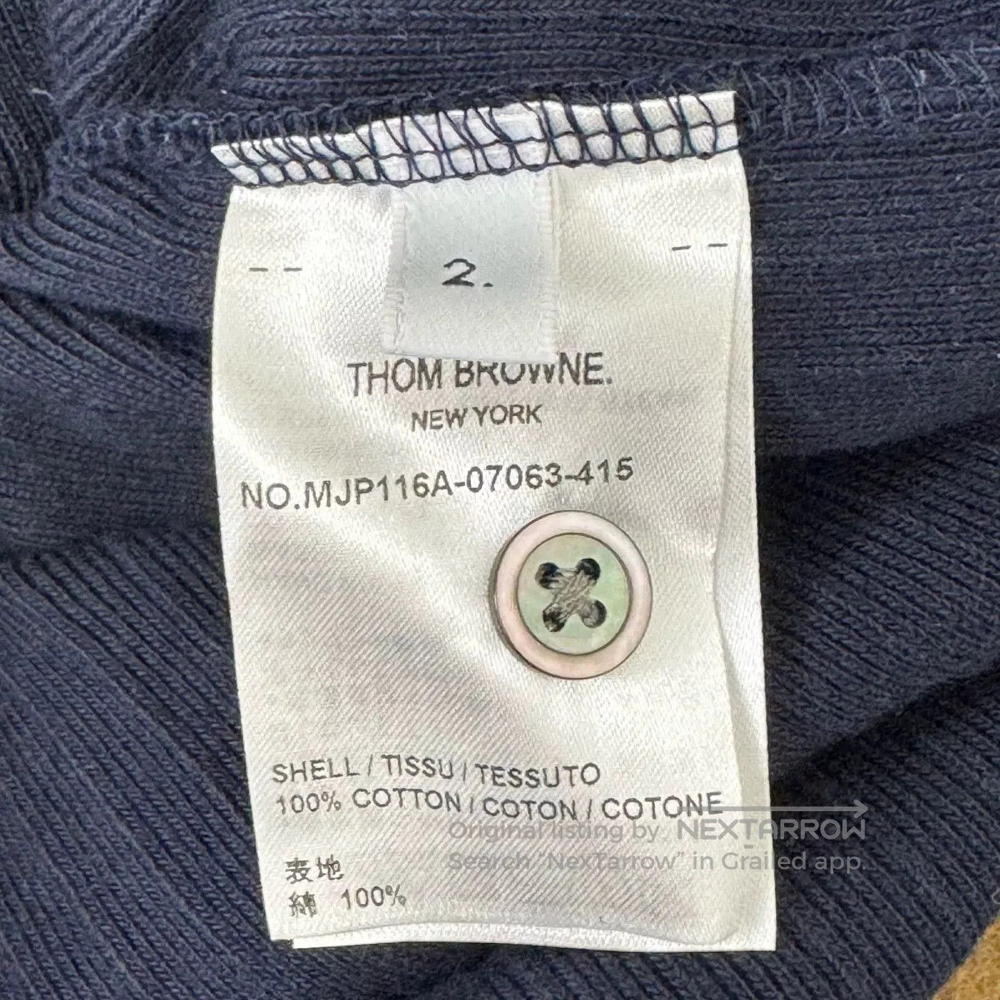 Thom Browne Thom Browne Striped Knit Polo Shirt. Size US M / EU 48-50 / 2 - 5 Thumbnail