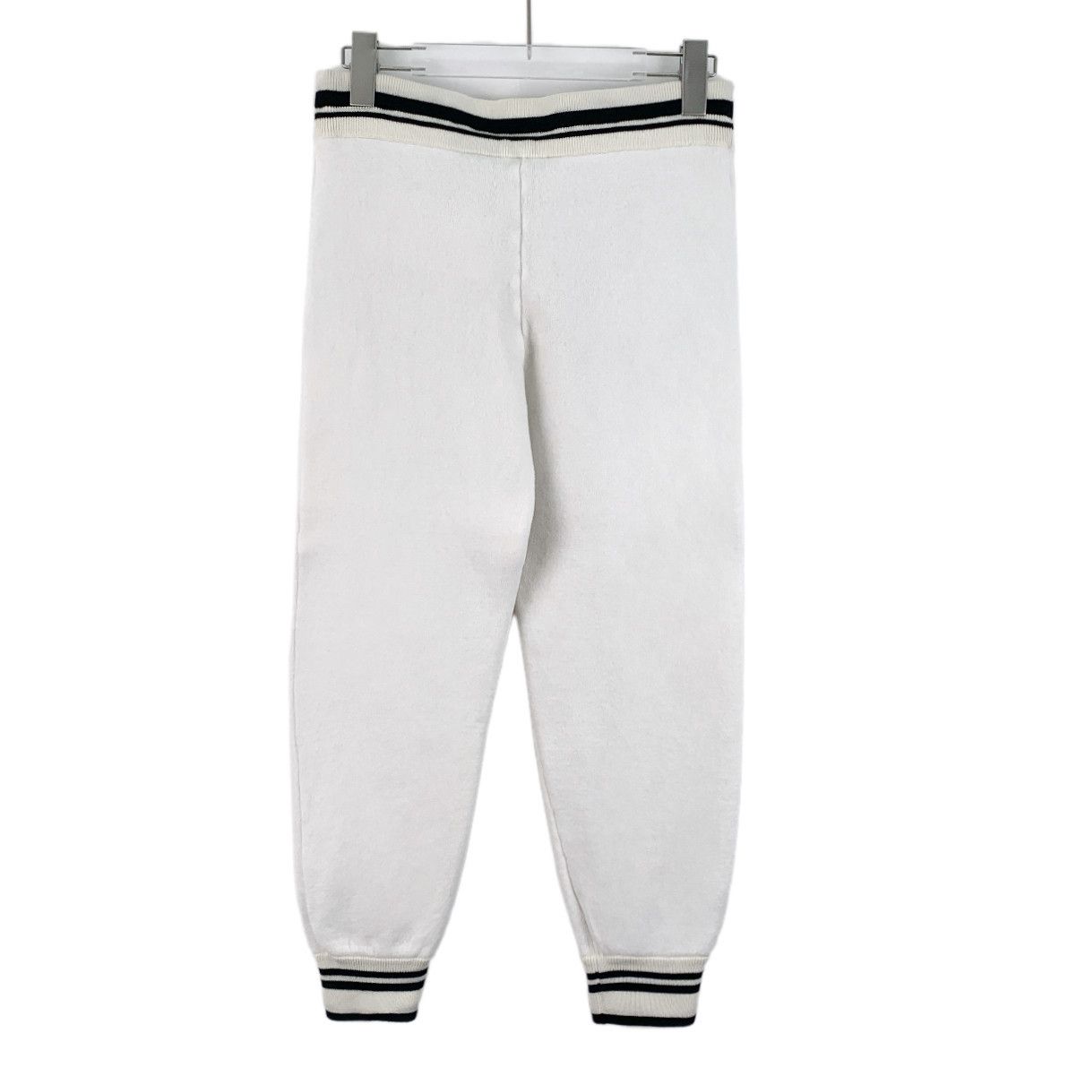 Louis Vuitton Louis Vuitton White Striped Wool Drawstring Pants (S) Size US 26 / EU 42 - 7 Thumbnail
