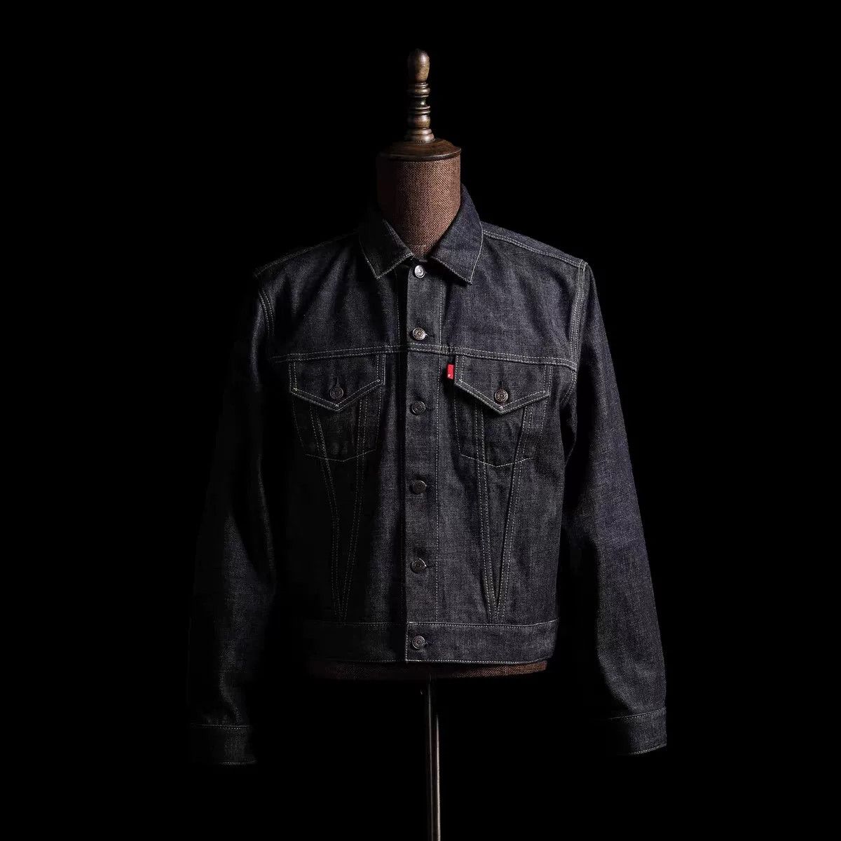 Gimo's GIZEMO Type 3 Raw Denim Jacket Size US XXS / EU 40 - 1 Thumbnail