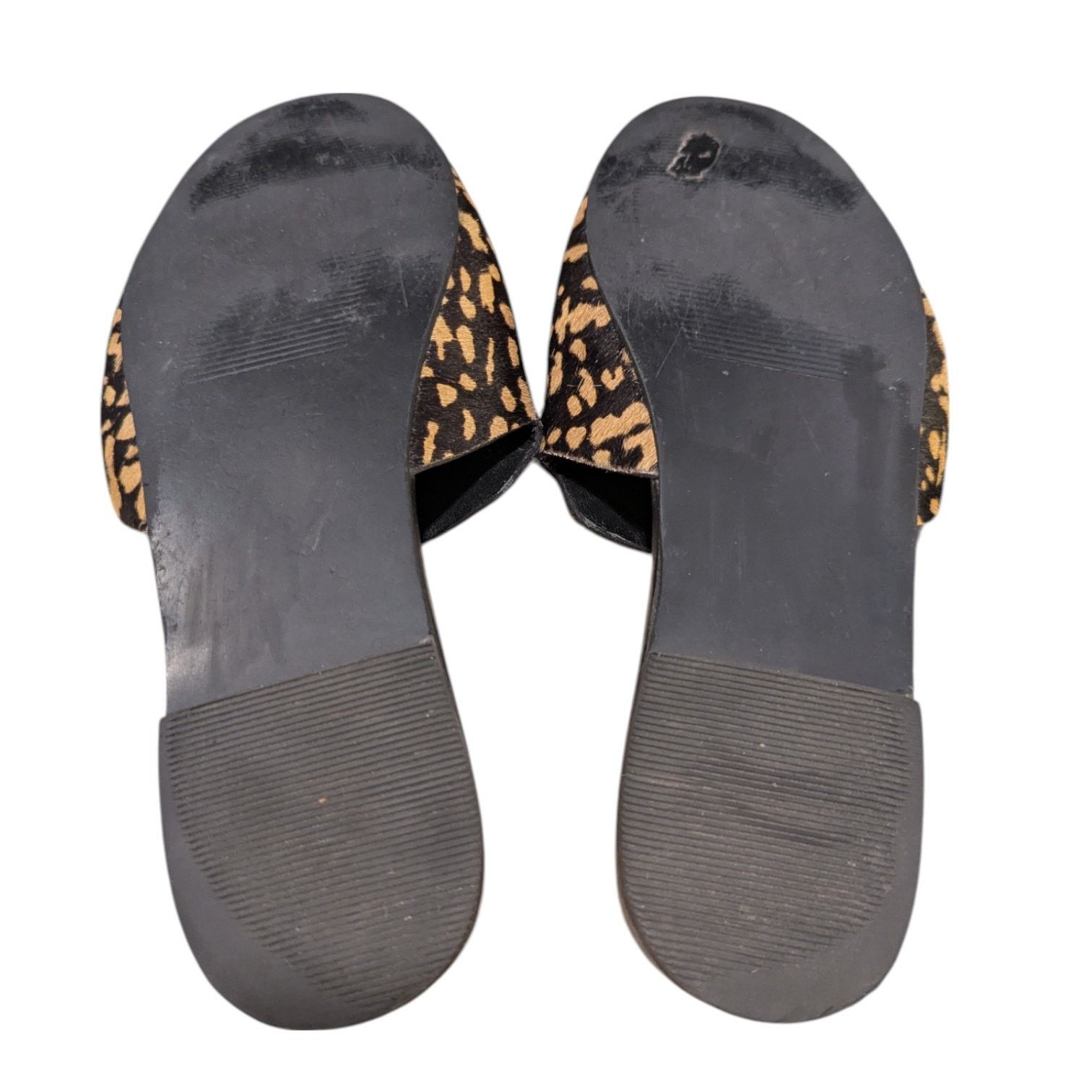 Anthropologie KAANAS Leticia Pony Slide Leather Calfskin Open Toe Sandal Size US 9 / IT 39 - 6 Thumbnail