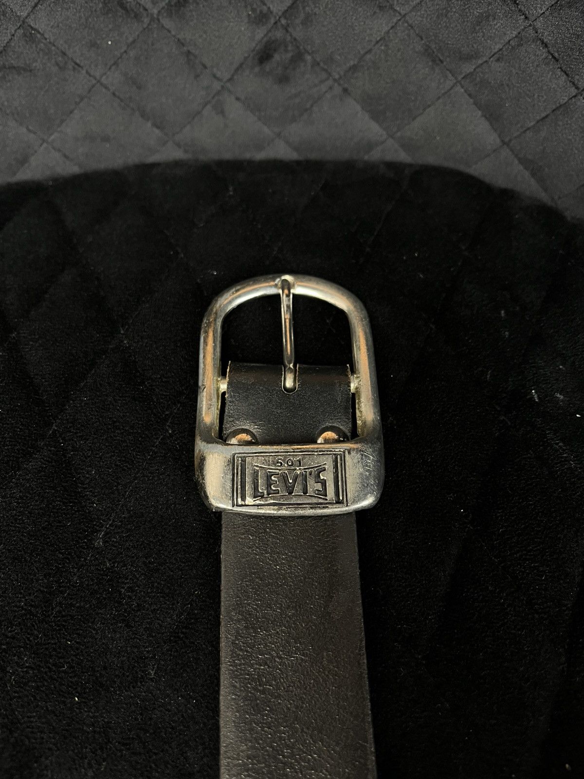 Levi's 🇺🇸Levis 501 vintage leather logo belts 90 s western usa Size ONE SIZE - 3 Thumbnail