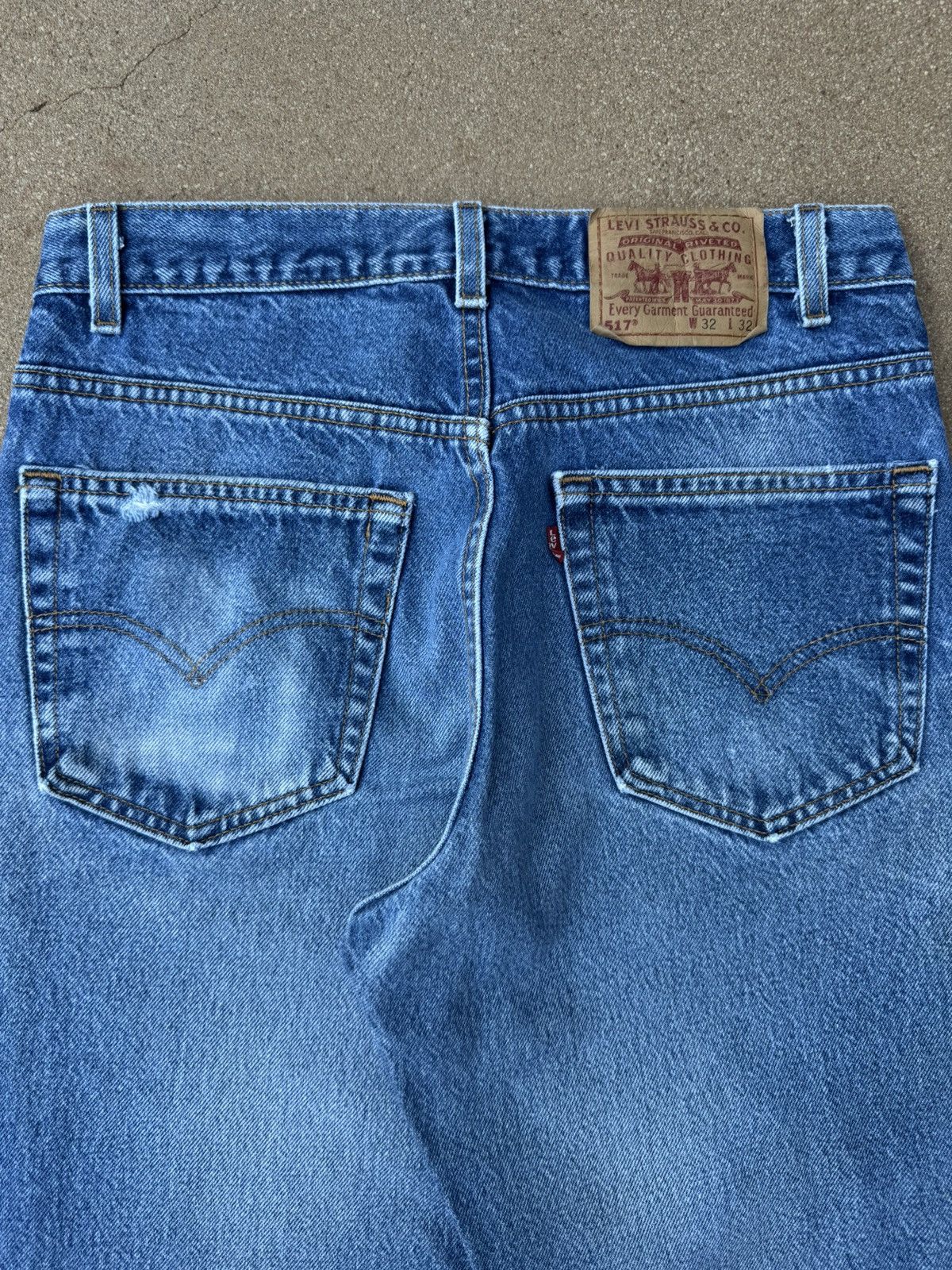 Levi's Vtg 90’s Levi’s 517 Red Tab Bootcut Flare Denim Jeans 30x30 Size US 30 / EU 46 - 7 Thumbnail