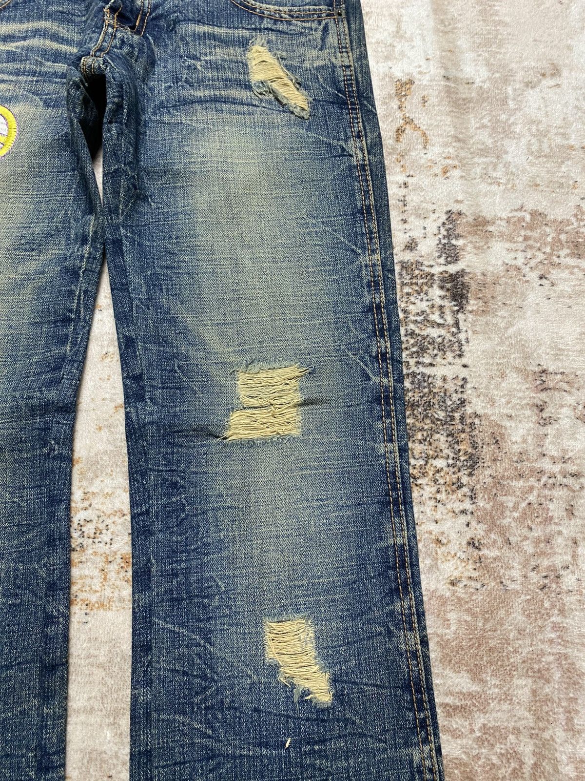 Hysteric Glamour Rare💥Rusty Crack Red PepperxPeace Jeans Size US 30 / EU 46 - 6 Thumbnail