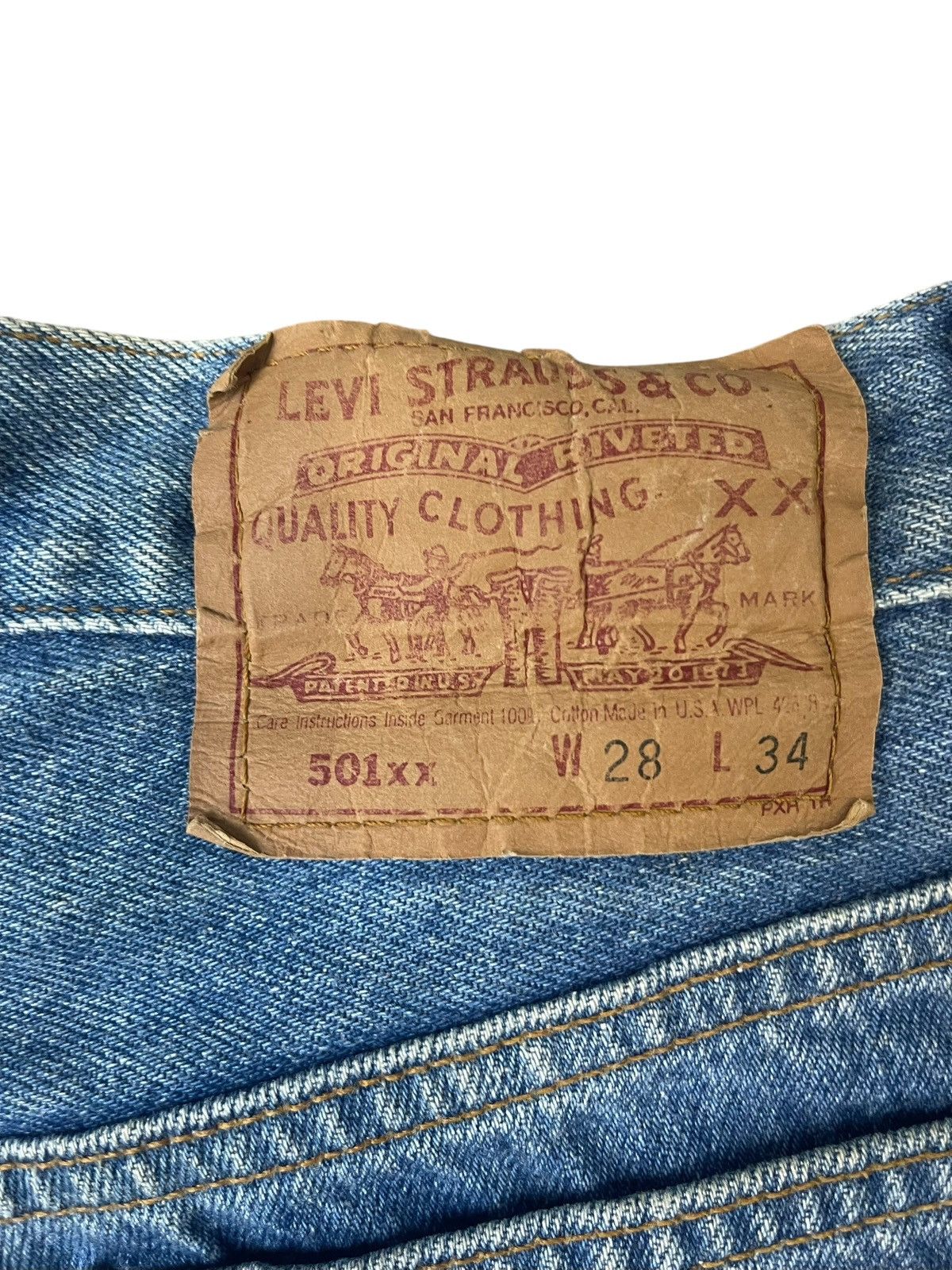 Levi's Vintage Levi’s 501xx Regular Jeans Streetwear Size US 28 / EU 44 - 4 Thumbnail