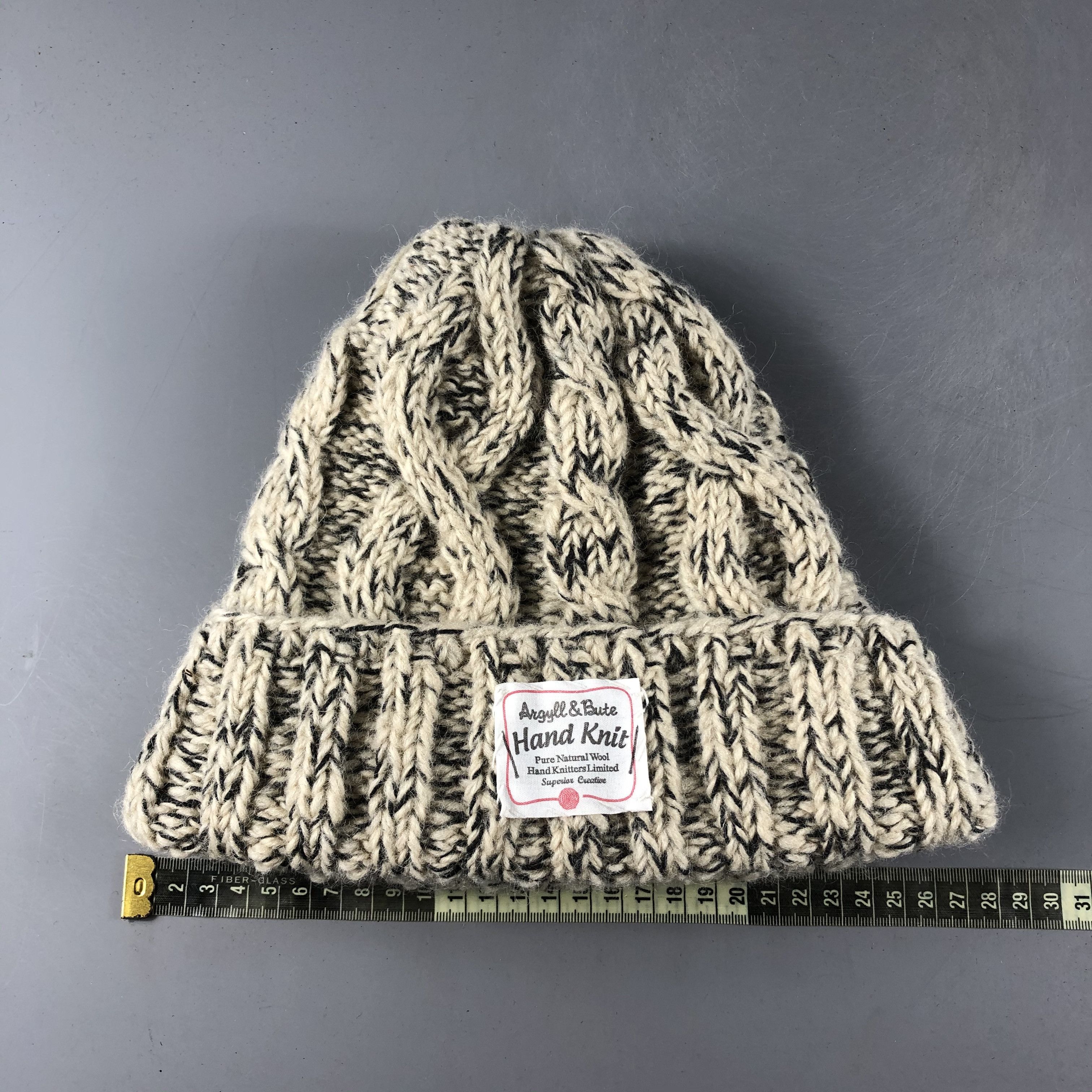 Vintage Angyll & Bute Aran Isle Beanie Snow Hat Snow Cap -D839 Size ONE SIZE - 3 Thumbnail
