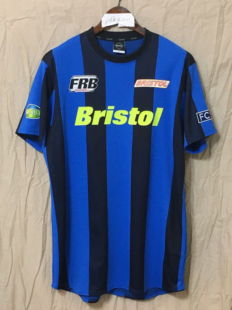 image of F C R B x Sophnet Training Ss Football Top Blue, Men's (Size XL)