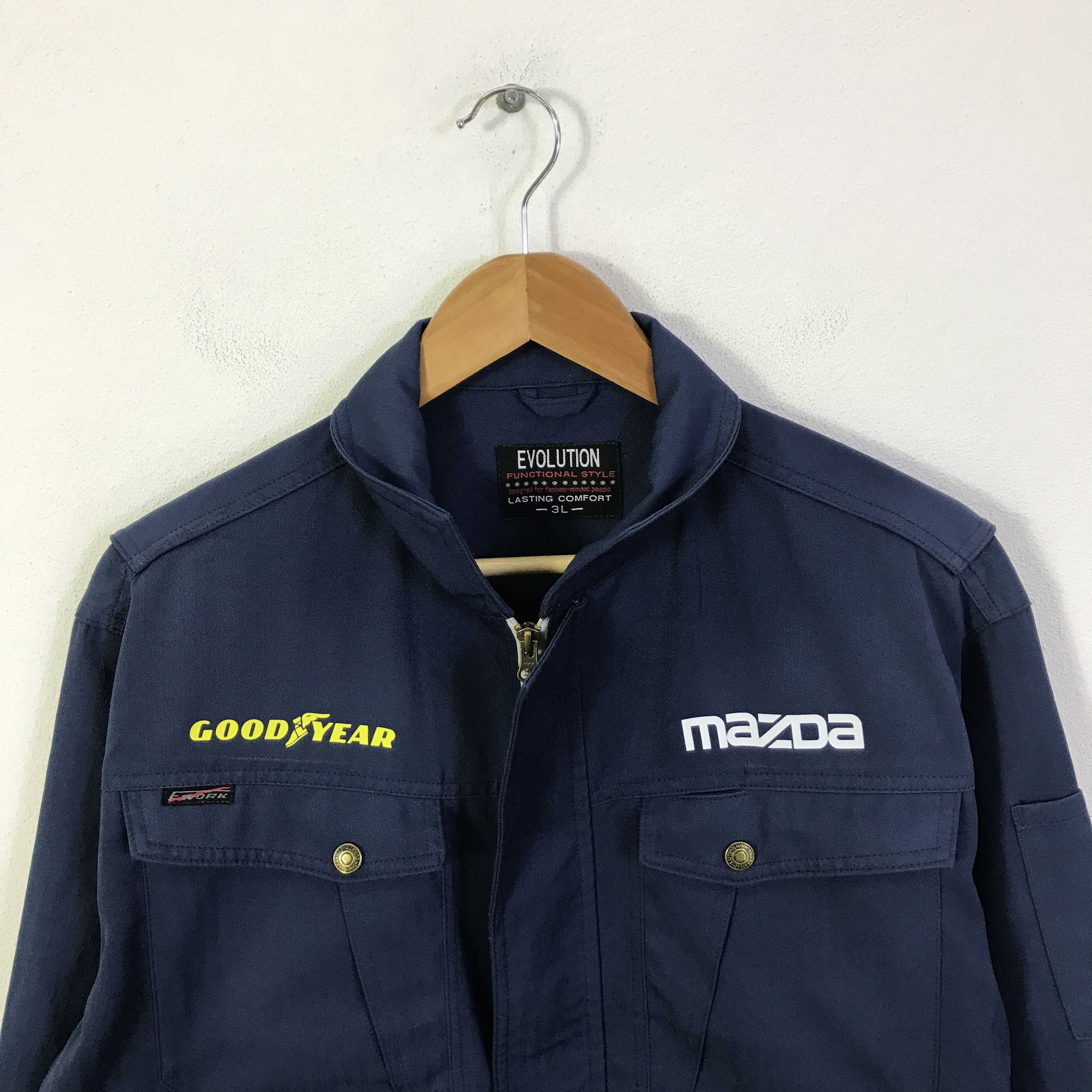 Japanese Brand Mazda Racing Uniform Work Custom jacket K77B12 Size US L / EU 52-54 / 3 - 3 Thumbnail