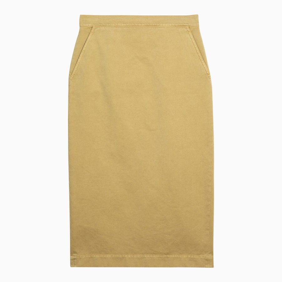 Max Mara o1d2blof0824 Skirt in Mustard Size 28" / US 6 / IT 42 - 1 Thumbnail