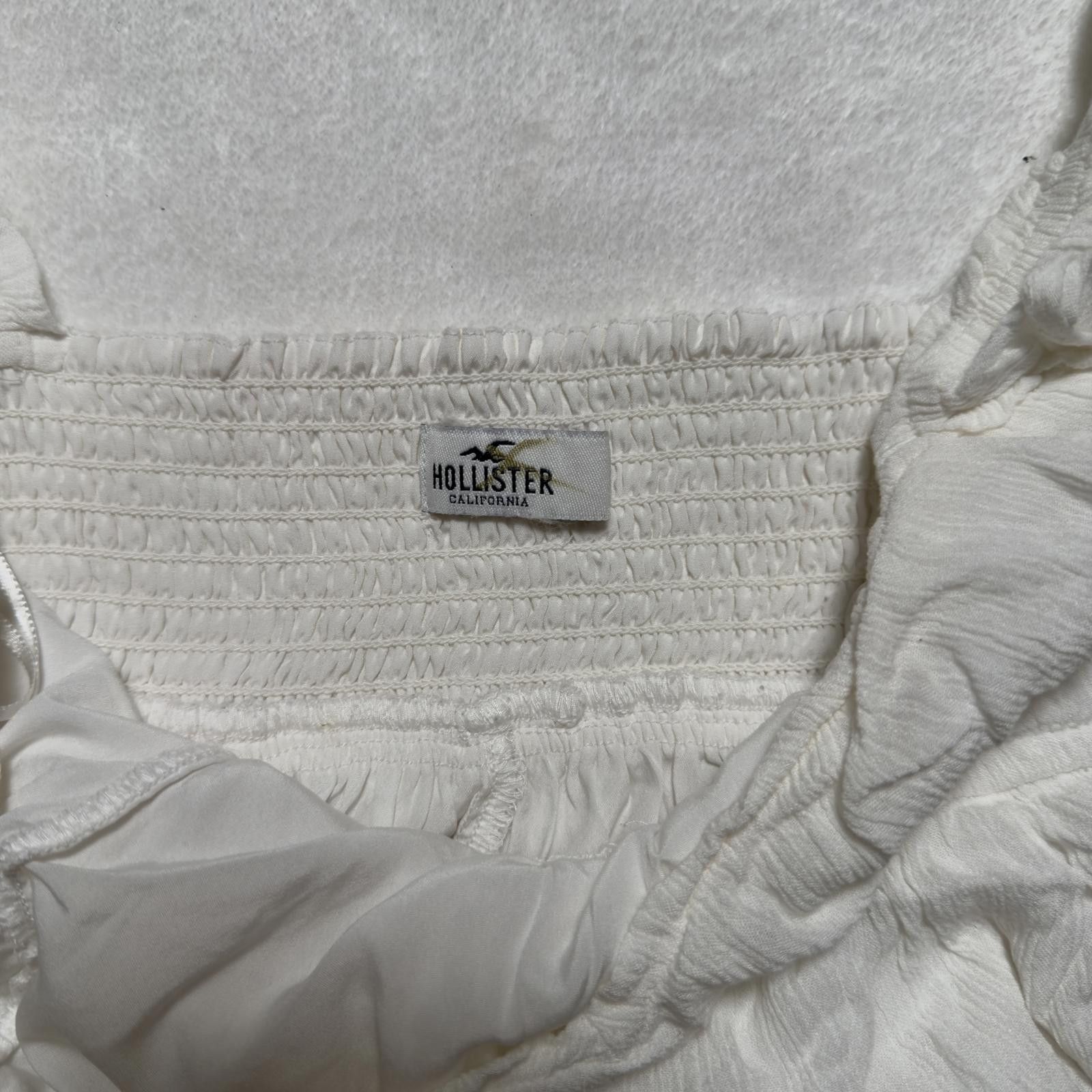 Other Hollister White Babydoll Peasant Top Size M / US 6-8 / IT 42-44 - 8 Thumbnail