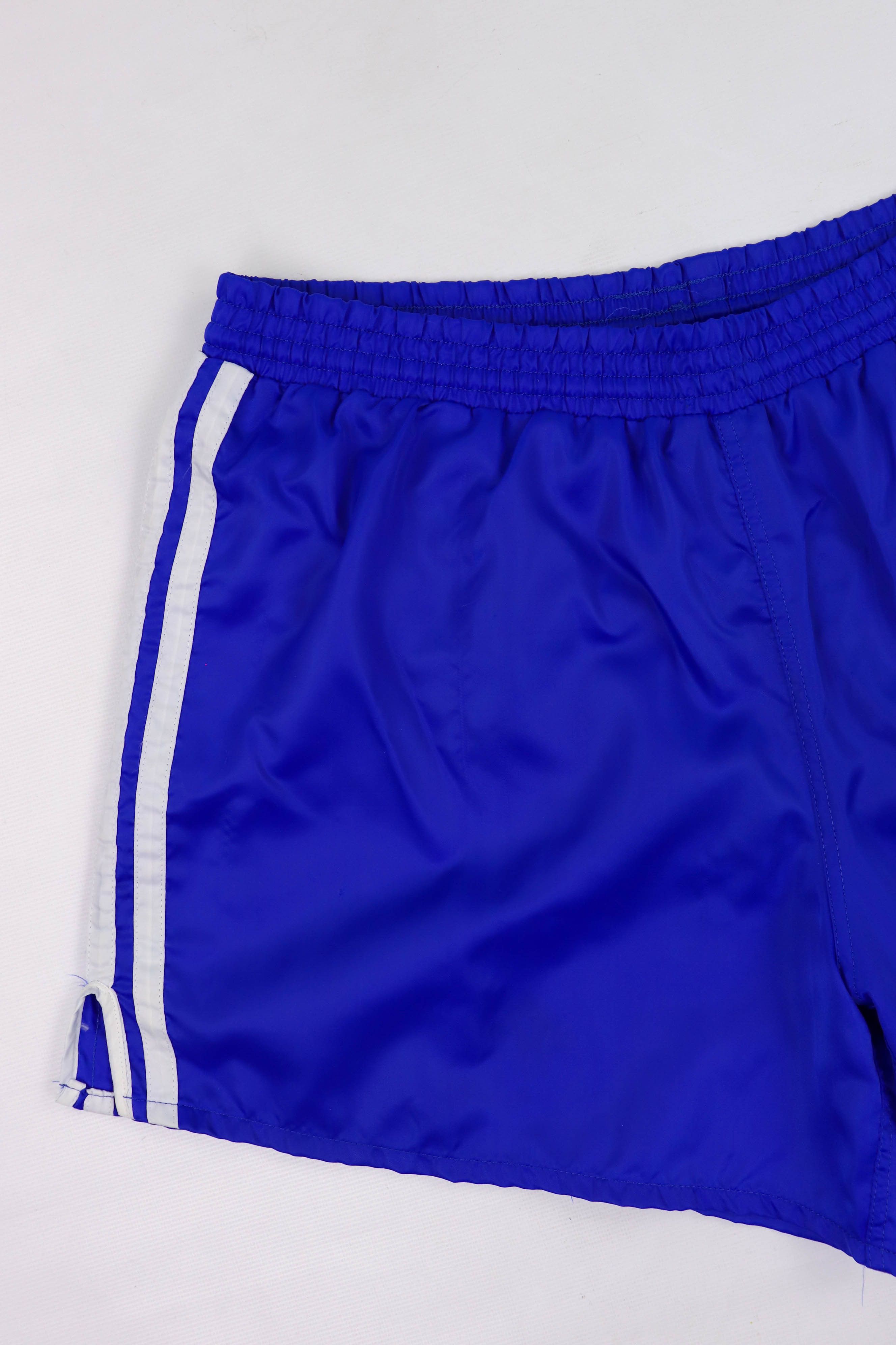 Adidas 70s Retro Vintage Adidas Ventex Blue Satin Nylon Run Shorts Size US 32 / EU 48 - 3 Thumbnail