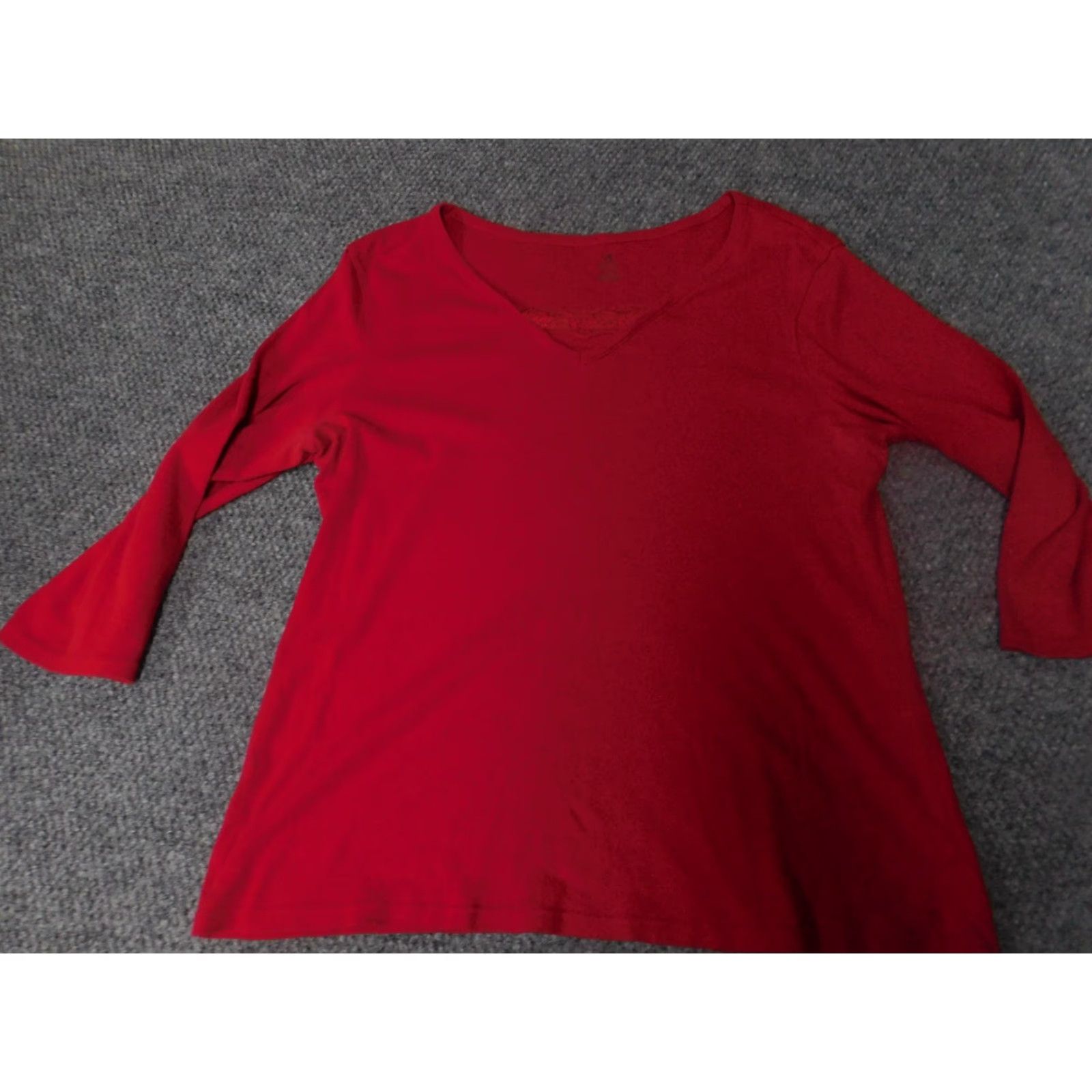 Vintage Bobbie Brooks Womens Sweater Large pullover Red Dolman Sleeve Crew Neck Cable-Knit Regular Fit Vintage No Size L / US 10 / IT 46 - 2 Thumbnail