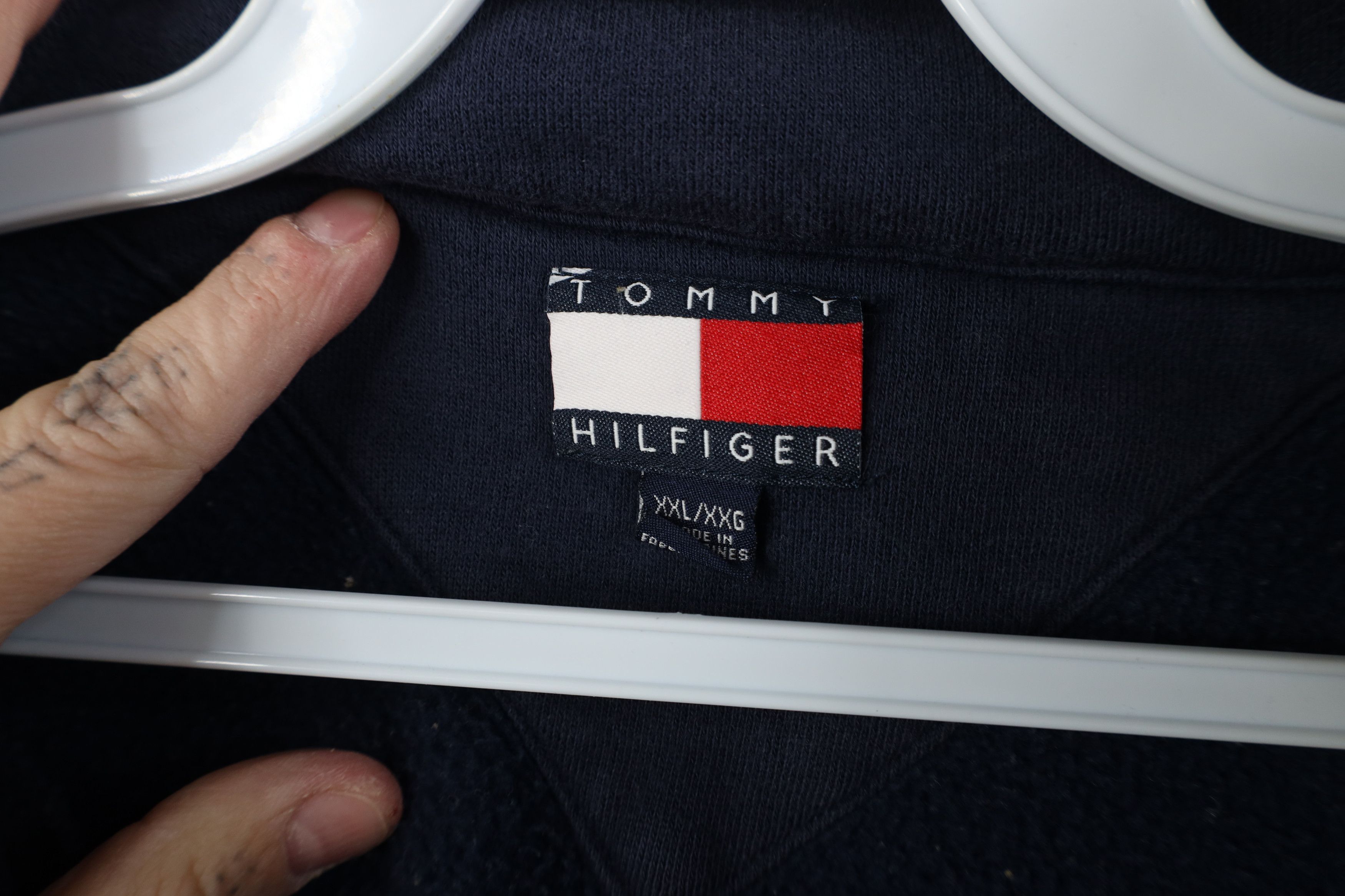 Tommy Hilfiger Vintage 90s Tommy Hilfiger Block 1/4 Half Zip Sweatshirt Size US XXL / EU 58 / 5 - 7 Thumbnail