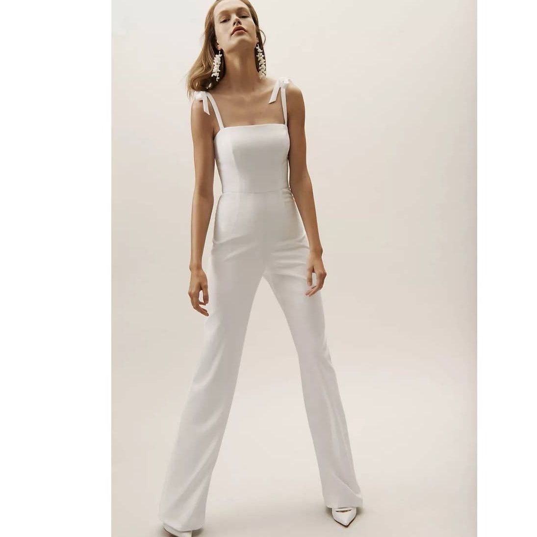 Anthropologie New Anthropologie BHLDN Trinity Jumpsuit by Theia $280 SZ 0 Size 25" / US 0 / IT 36 - 2 Thumbnail