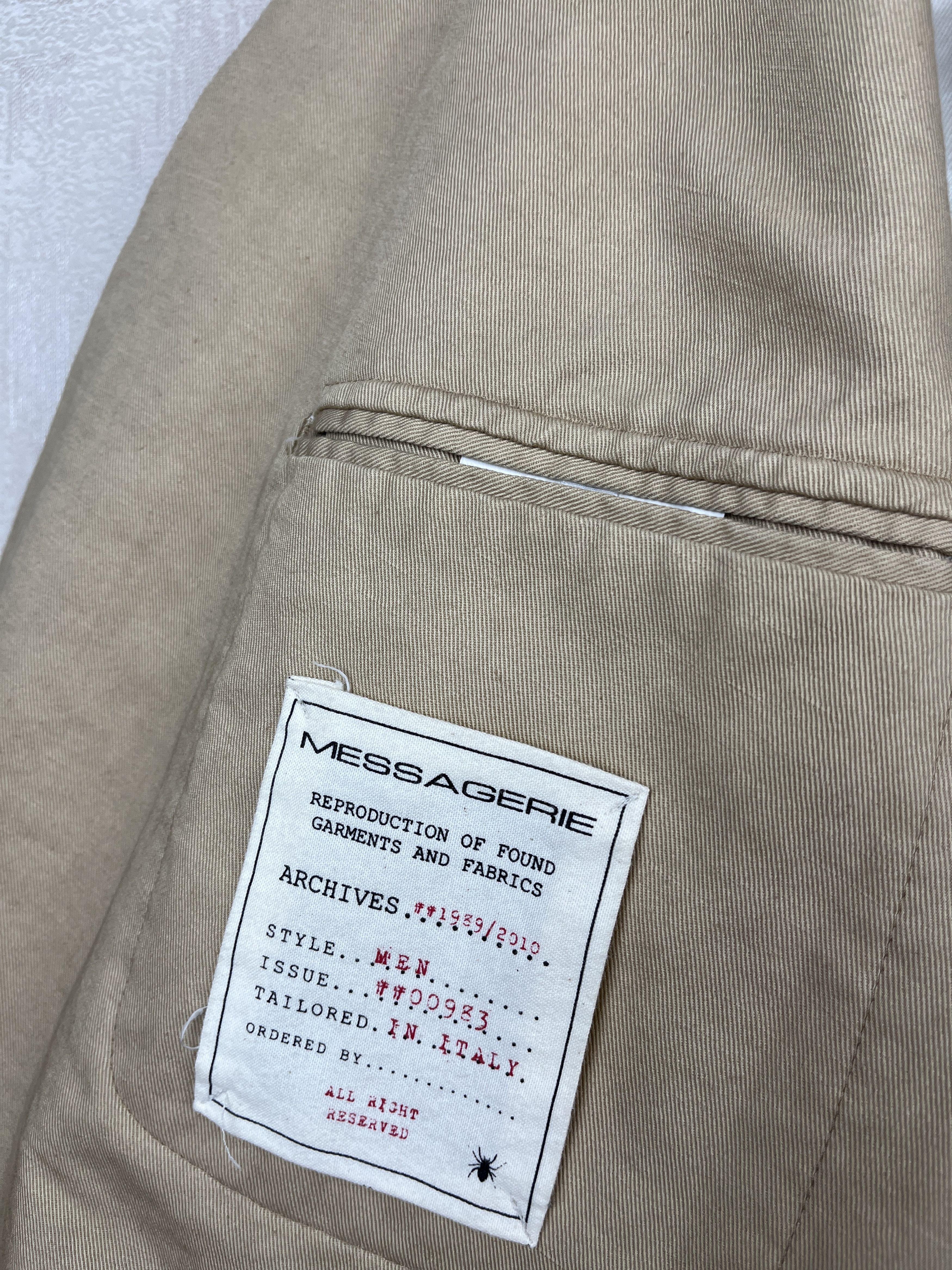 Messagerie Messagerie Double Breasted Blazer Cotton Linen Size 50 Size US M / EU 48-50 / 2 - 15 Thumbnail