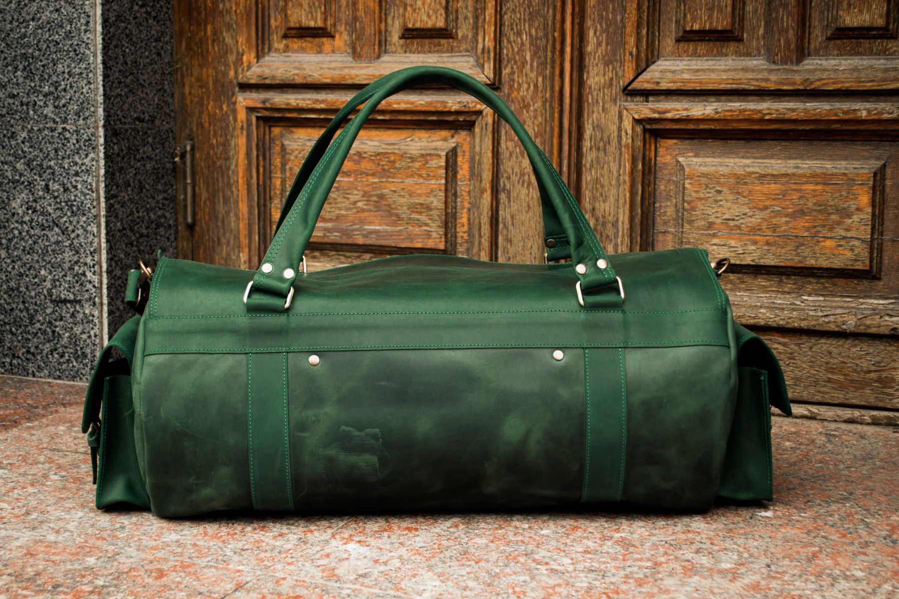 Handmade Leather travel bag "BISON" Size ONE SIZE - 3 Thumbnail