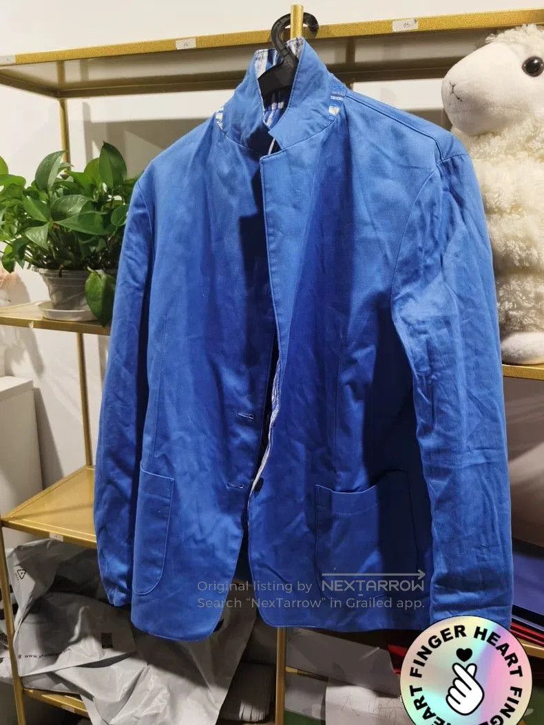 Kenzo Kenzo Blue Patterned Casual Blazer. Size US S / EU 44-46 / 1 - 2 Thumbnail