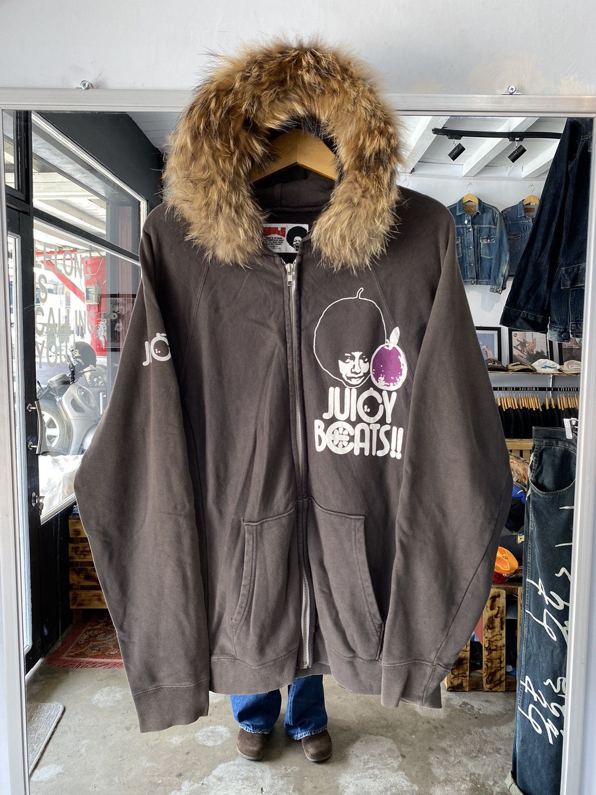 If Six Was Nine × Japanese Brand × Le Grande Bleu (L.G.B.) Fur hoodie juicy beats souls Size US L / EU 52-54 / 3 - 4 Thumbnail