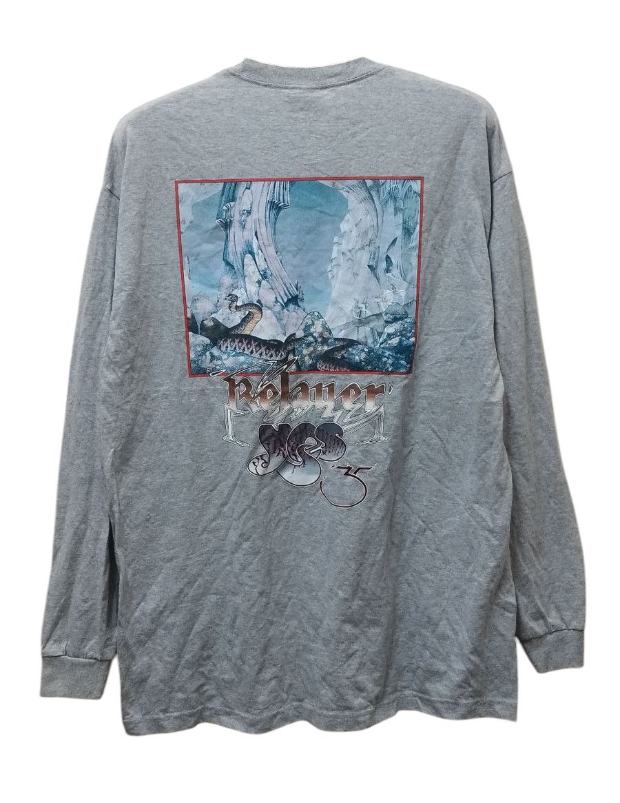 Band Tees × Vintage Vtg YES Band Relayer Album Concert Tour Long sleeve T-shirt Size US XL / EU 56 / 4 - 1 Thumbnail
