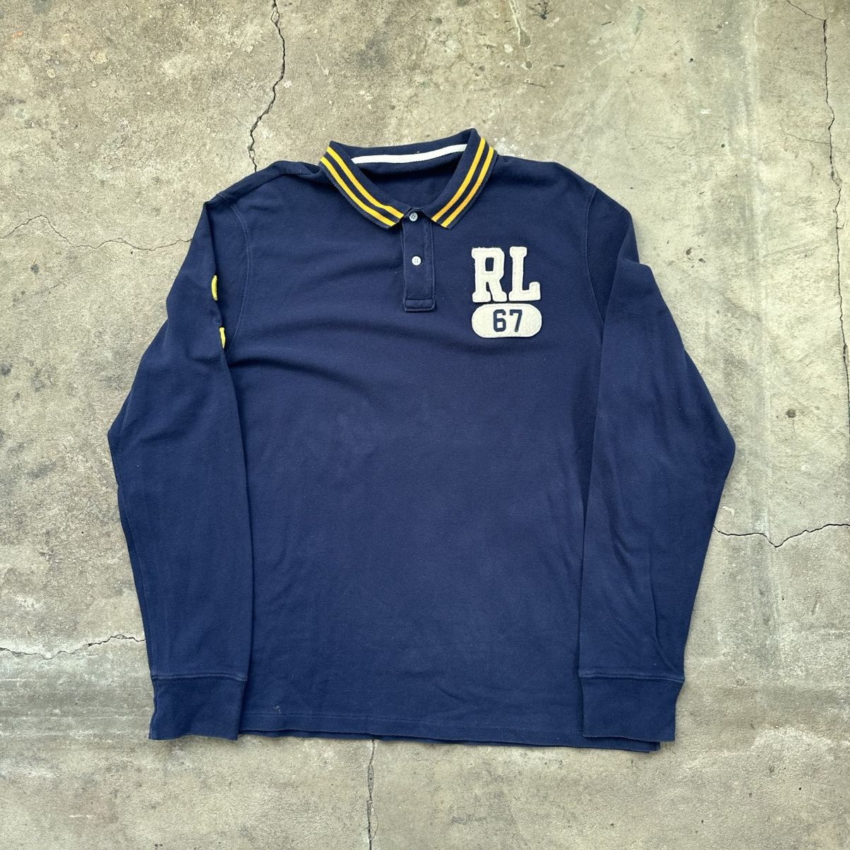 Ralph Lauren Ralph Lauren vintage rugby long sleeve Size US XL / EU 56 / 4 - 1 Thumbnail