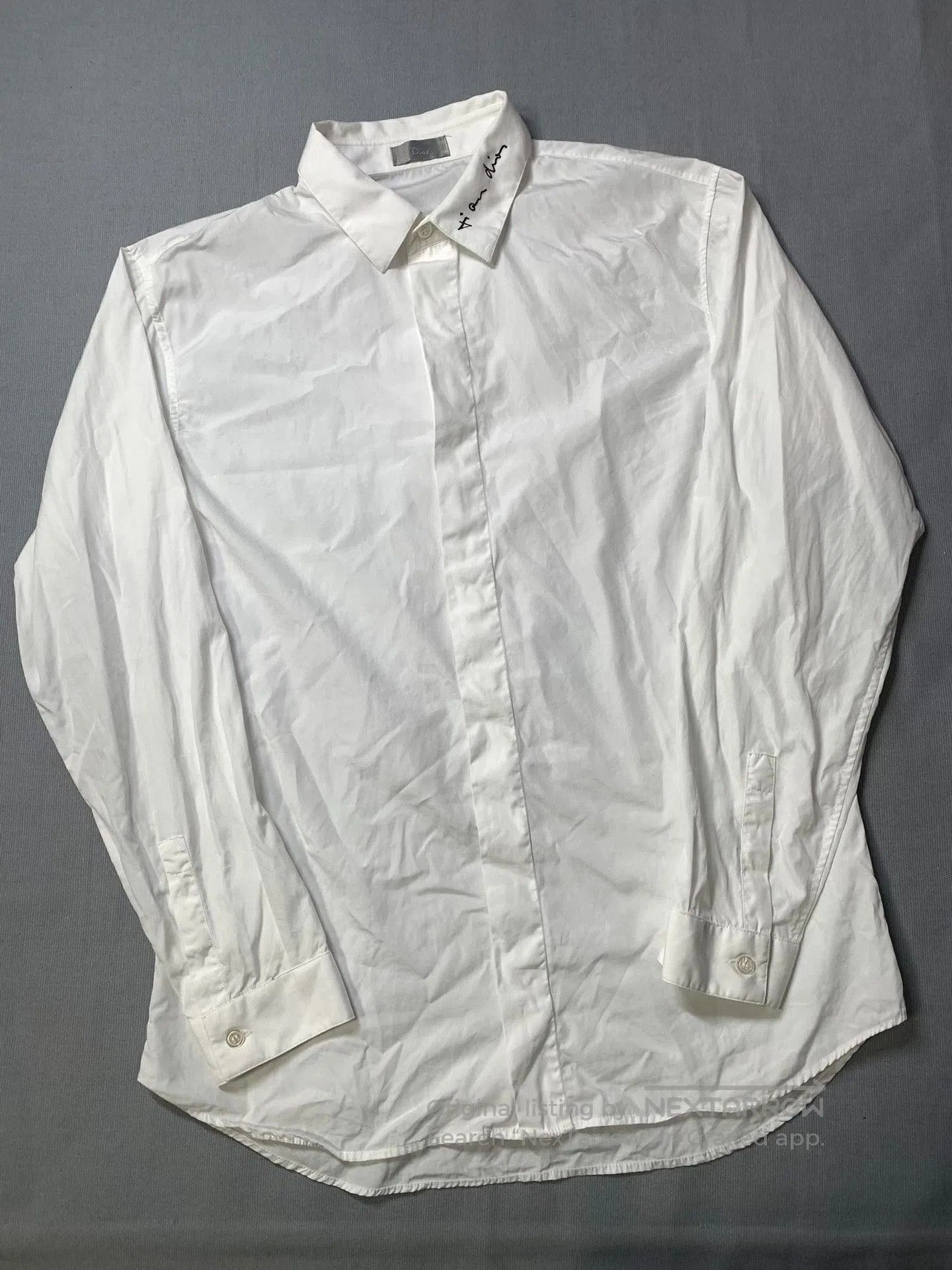 Dior Dior Slogan Embroidered White Shirt. Size US XXS / EU 40 - 2 Thumbnail