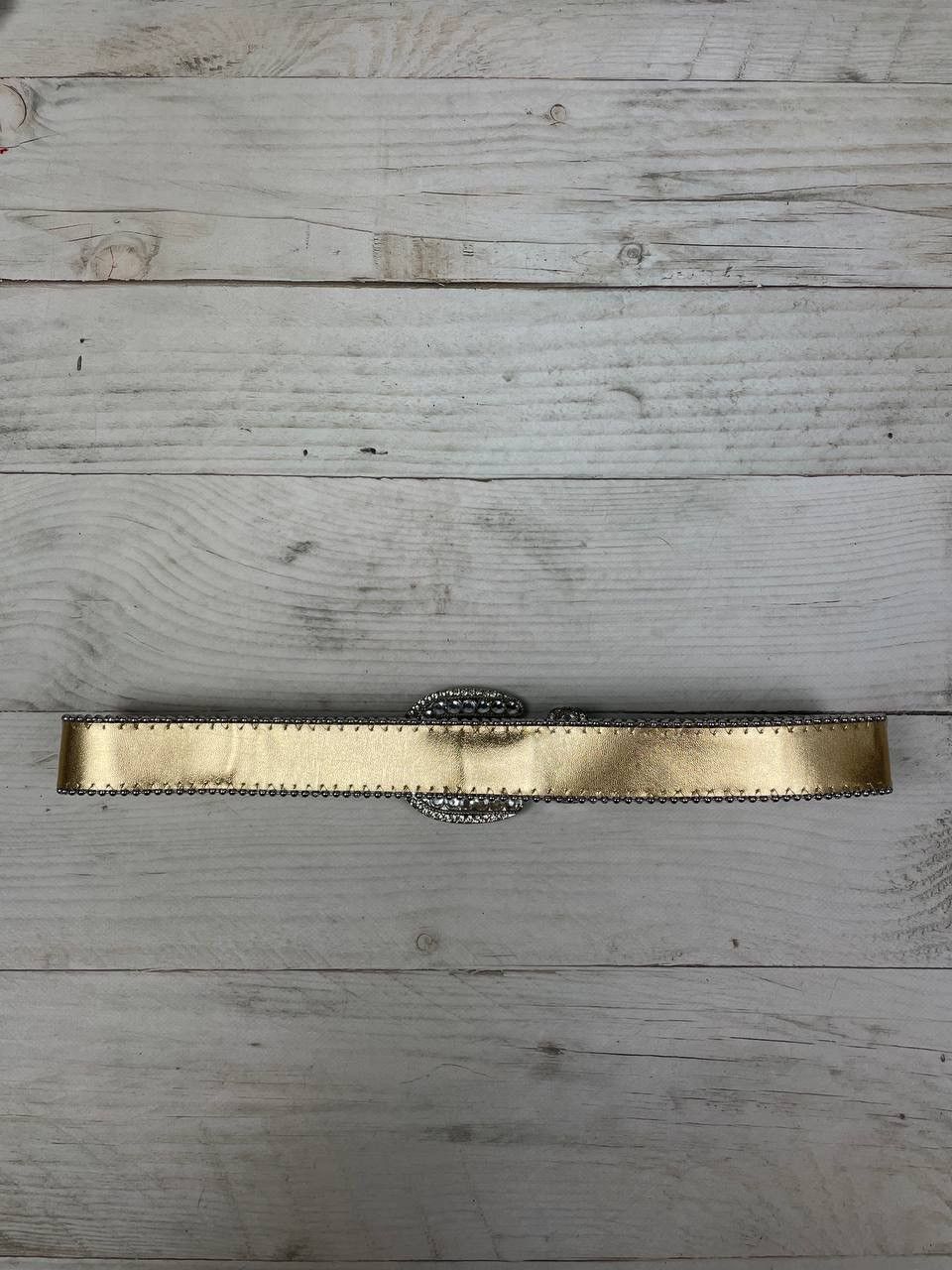 Other Vintage B B Simon Style Belt Leather Rhinestone Punk Y2K Size ONE SIZE - 11 Thumbnail