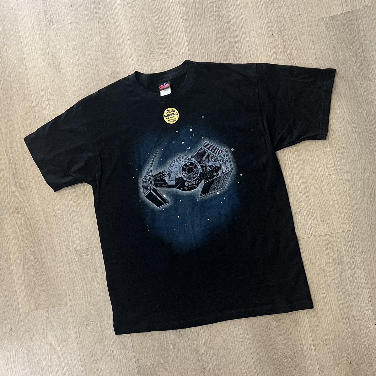 Star Wars Vintage 1997 Star Wars Darth Vader's TIE Fighter Tee "Black" Size US XL / EU 56 / 4 - 1 Thumbnail