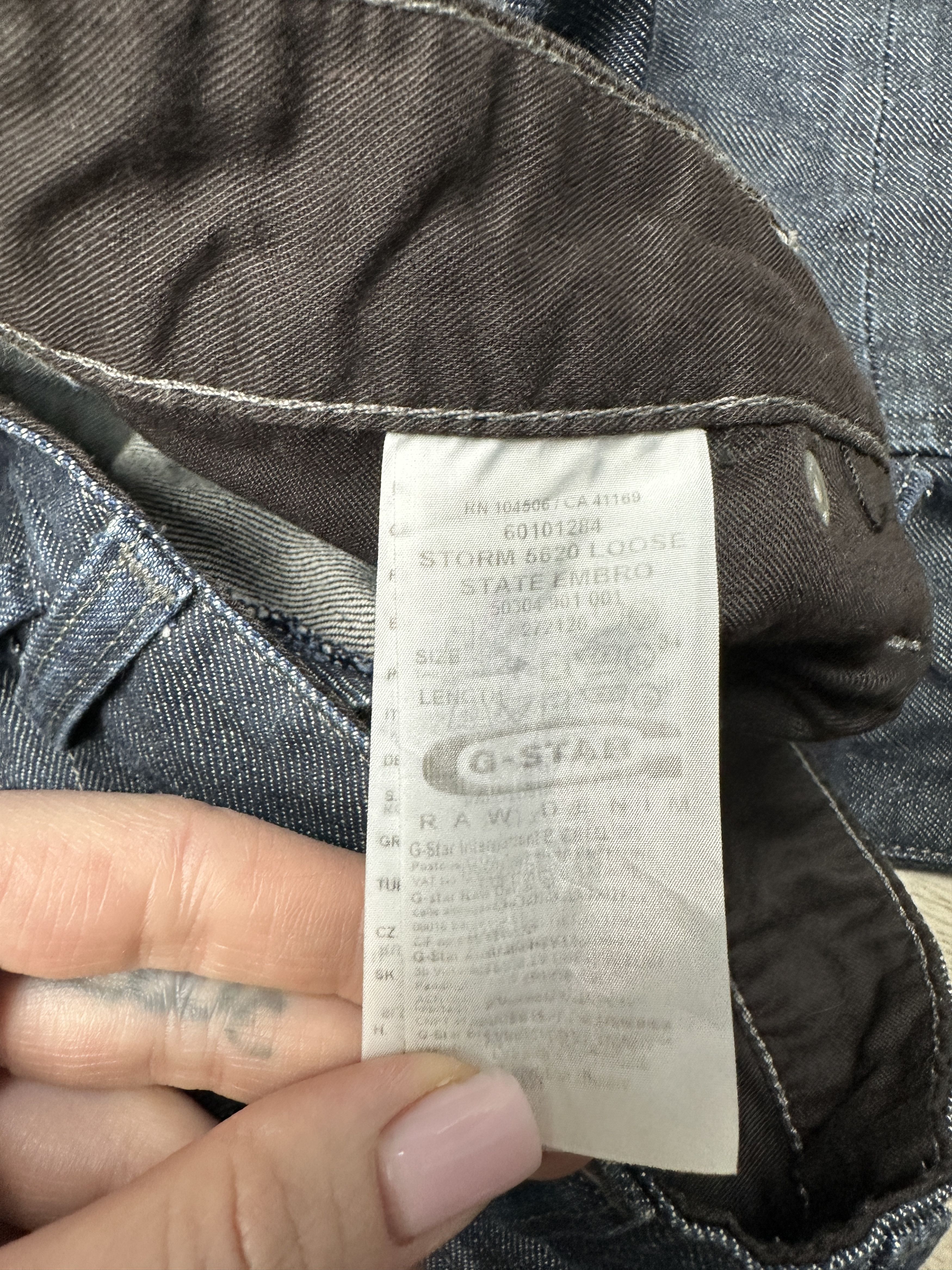 G-Star G Star Raw Mens Storm Elwood Denim Pants Jeans Double Knee Size US 34 / EU 50 - 3 Thumbnail
